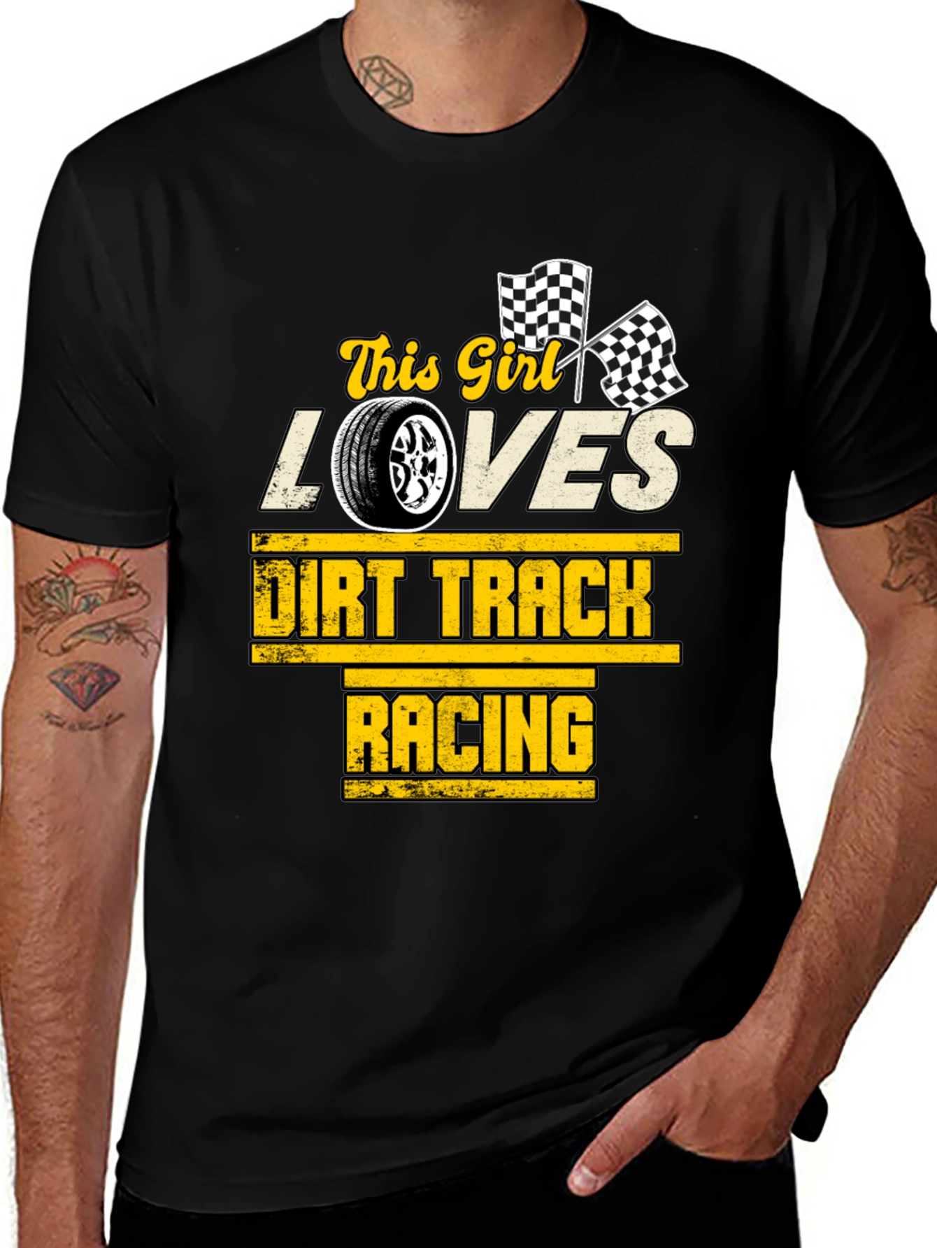 Dirt Track Racing Graphic Tee