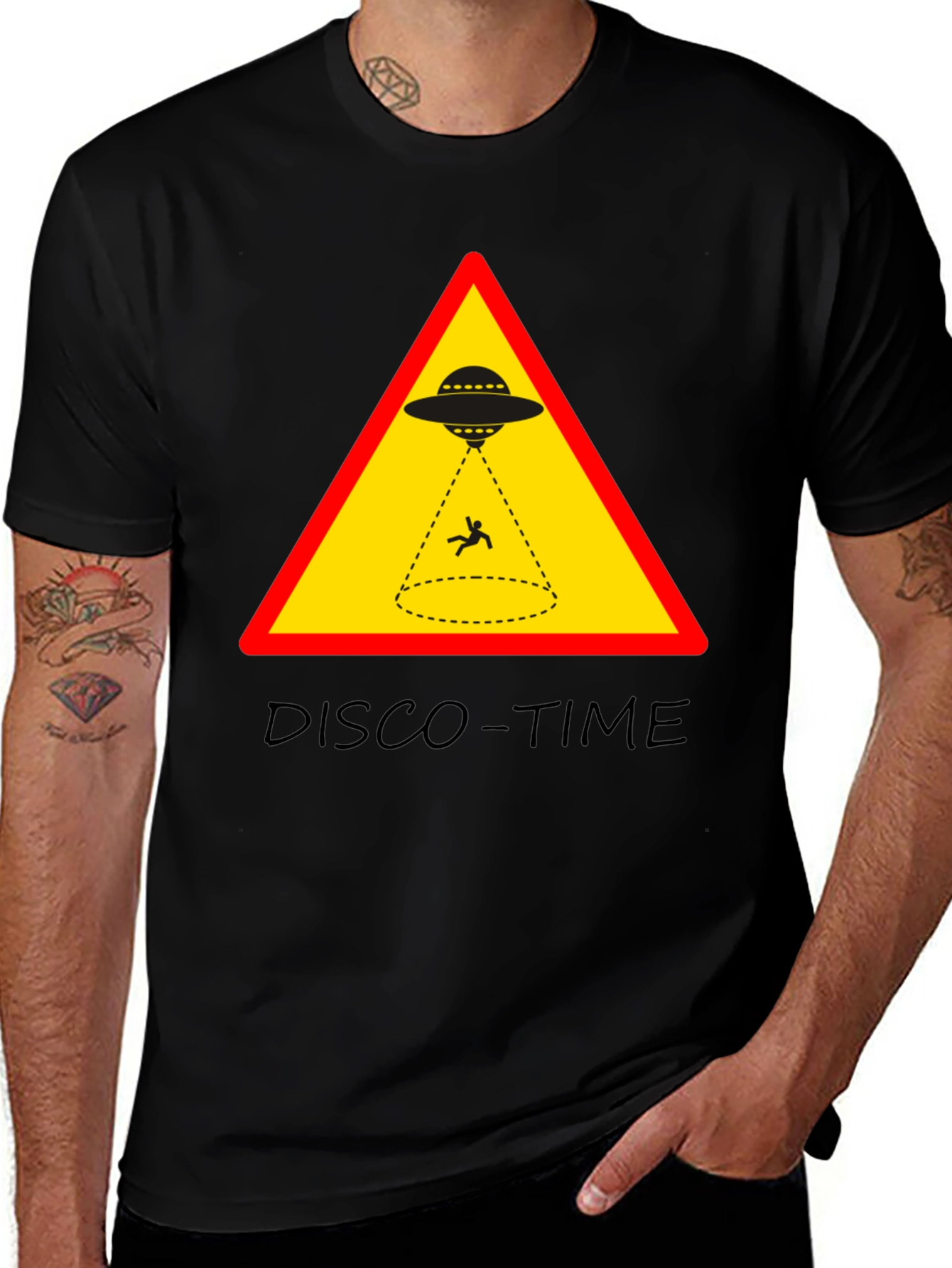Variant 12 of UFO Abduction Disco Time Graphic Tee