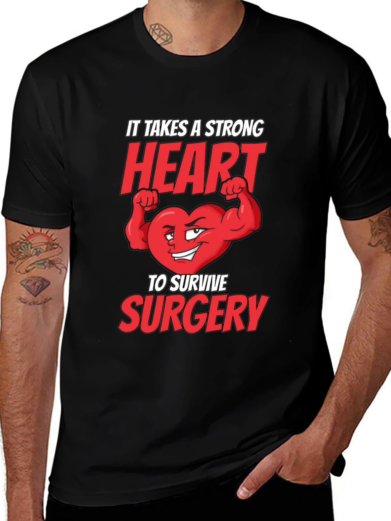 Variant 28 of Strong Heart Surgery T-Shirt - Get Well Gift