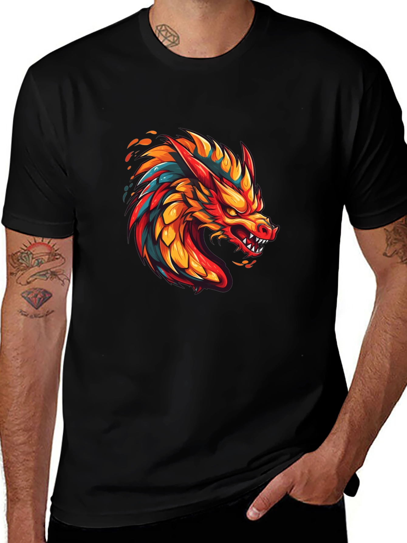 Variant 29 of Dragon Graphic Tee - Bold Statement T-Shirt