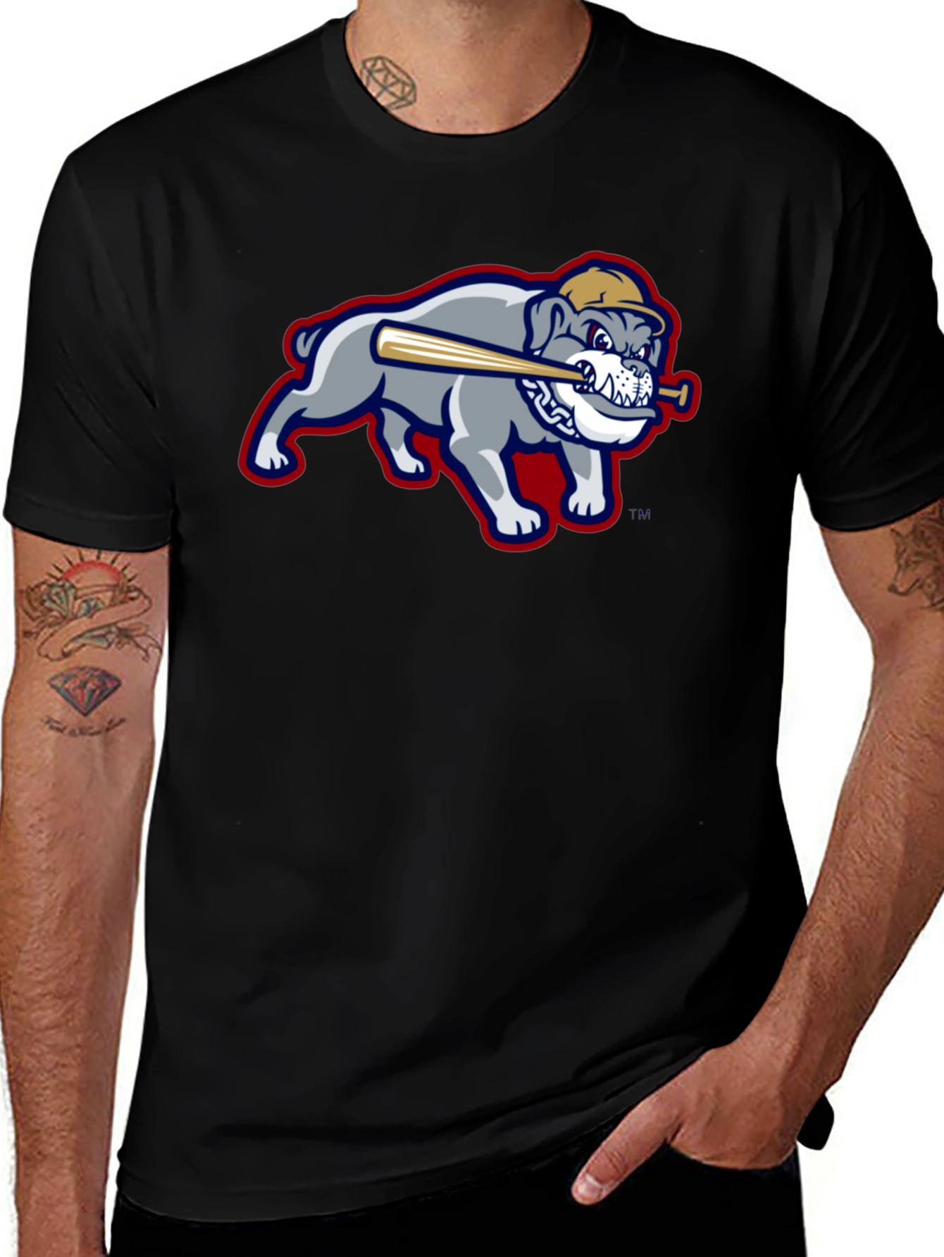 Variant 3 of Bulldog Baseball T-Shirt - Fan Apparel