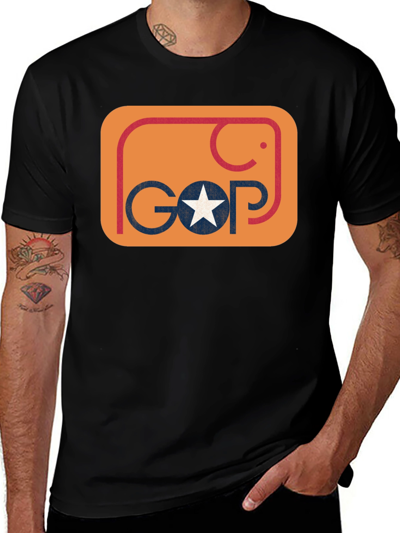 GOP Elephant Logo Graphic Tee - Political Pride