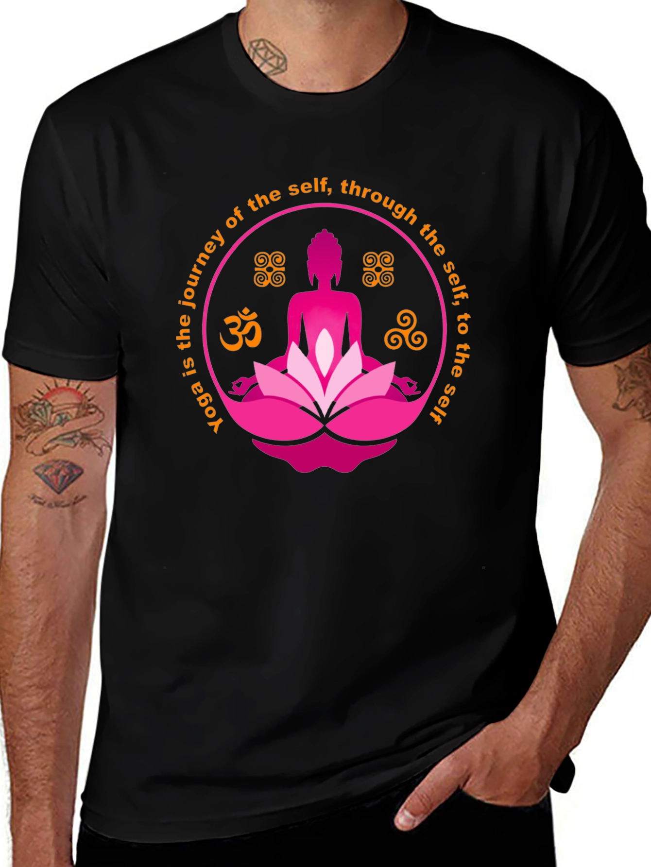 Variant 21 of Yoga Journey Black T-Shirt