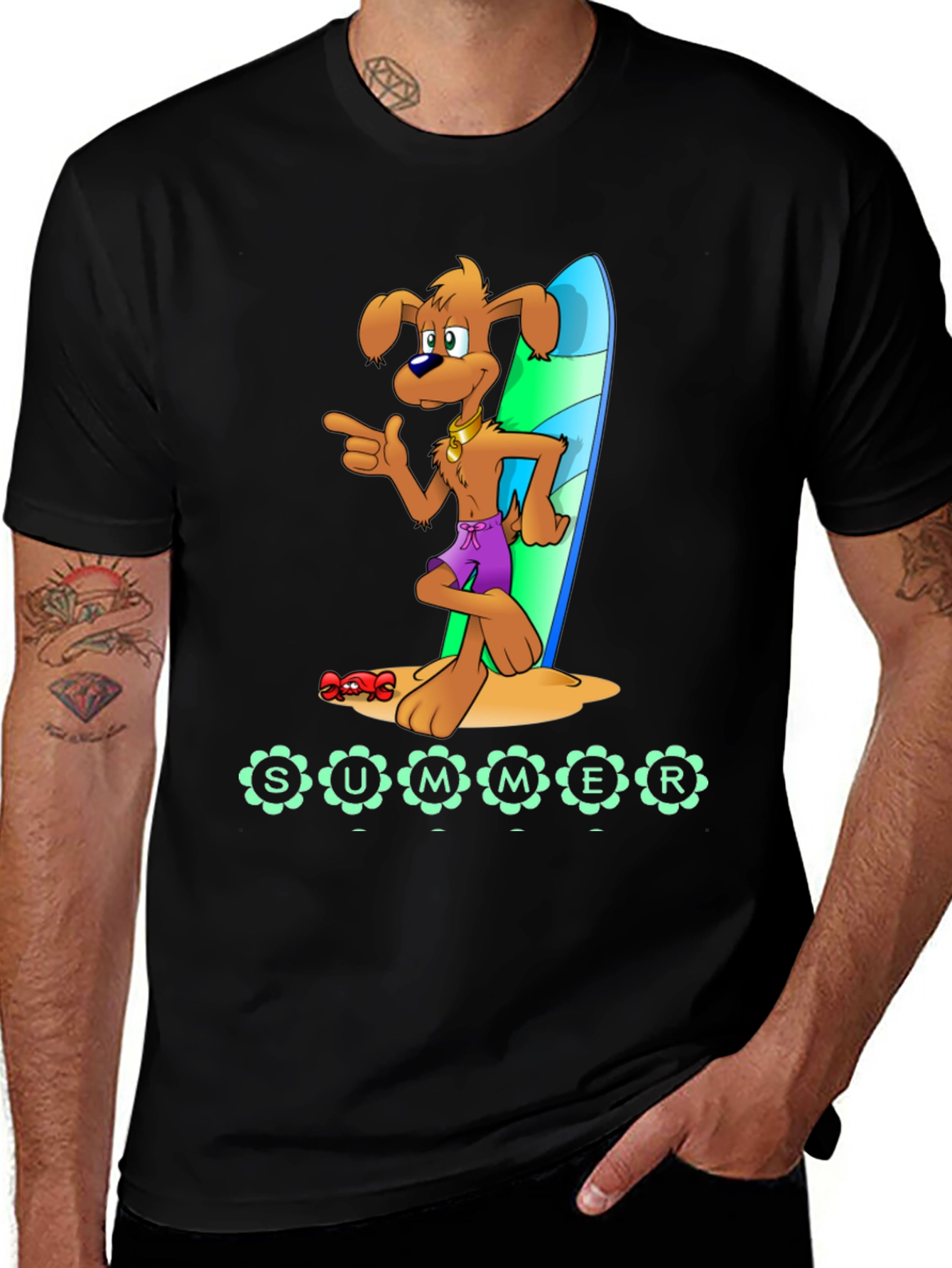 Variant 21 of Summer Surf Dog T-Shirt