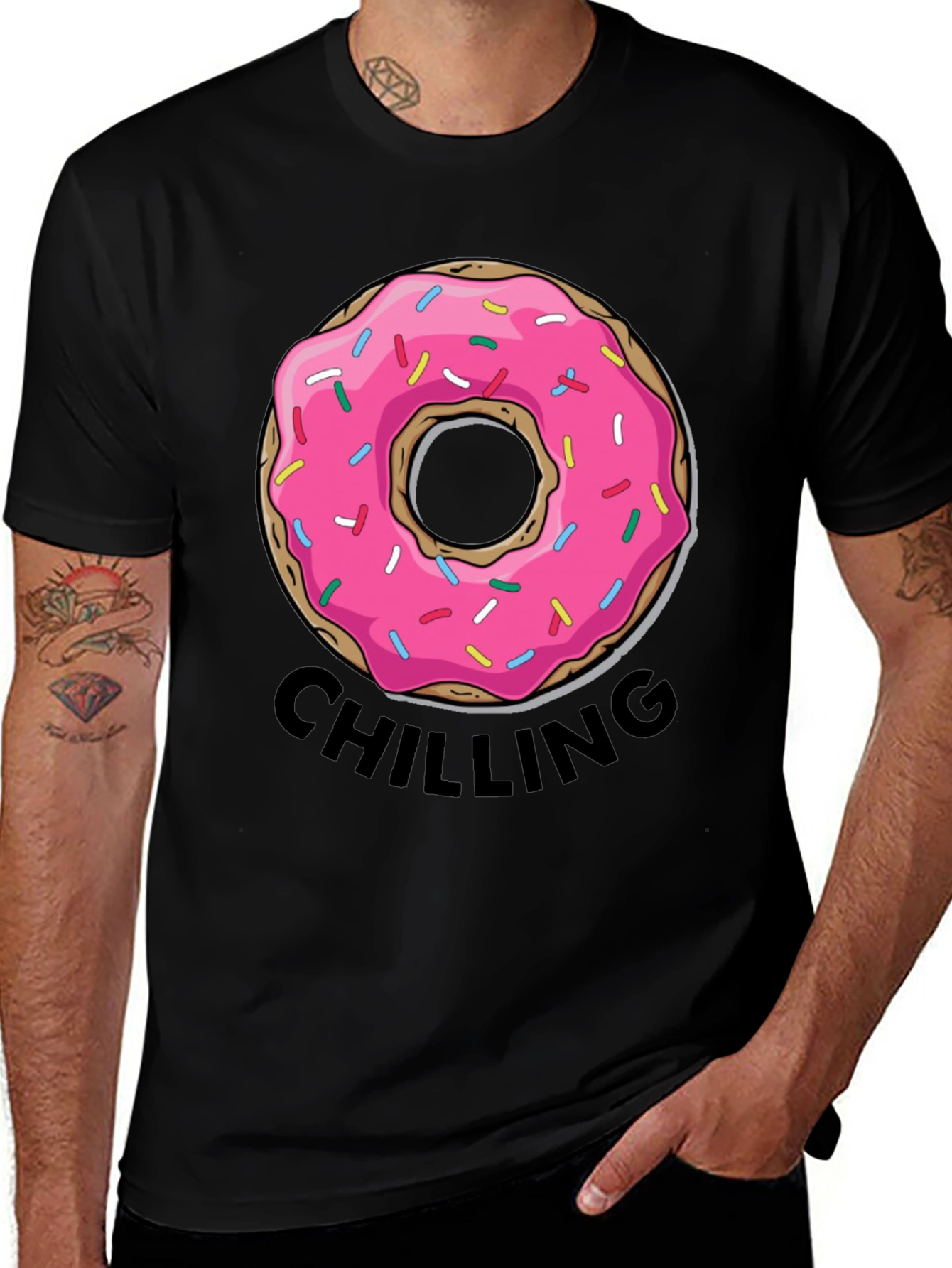 Variant 9 of Donut Chilling Graphic T-Shirt