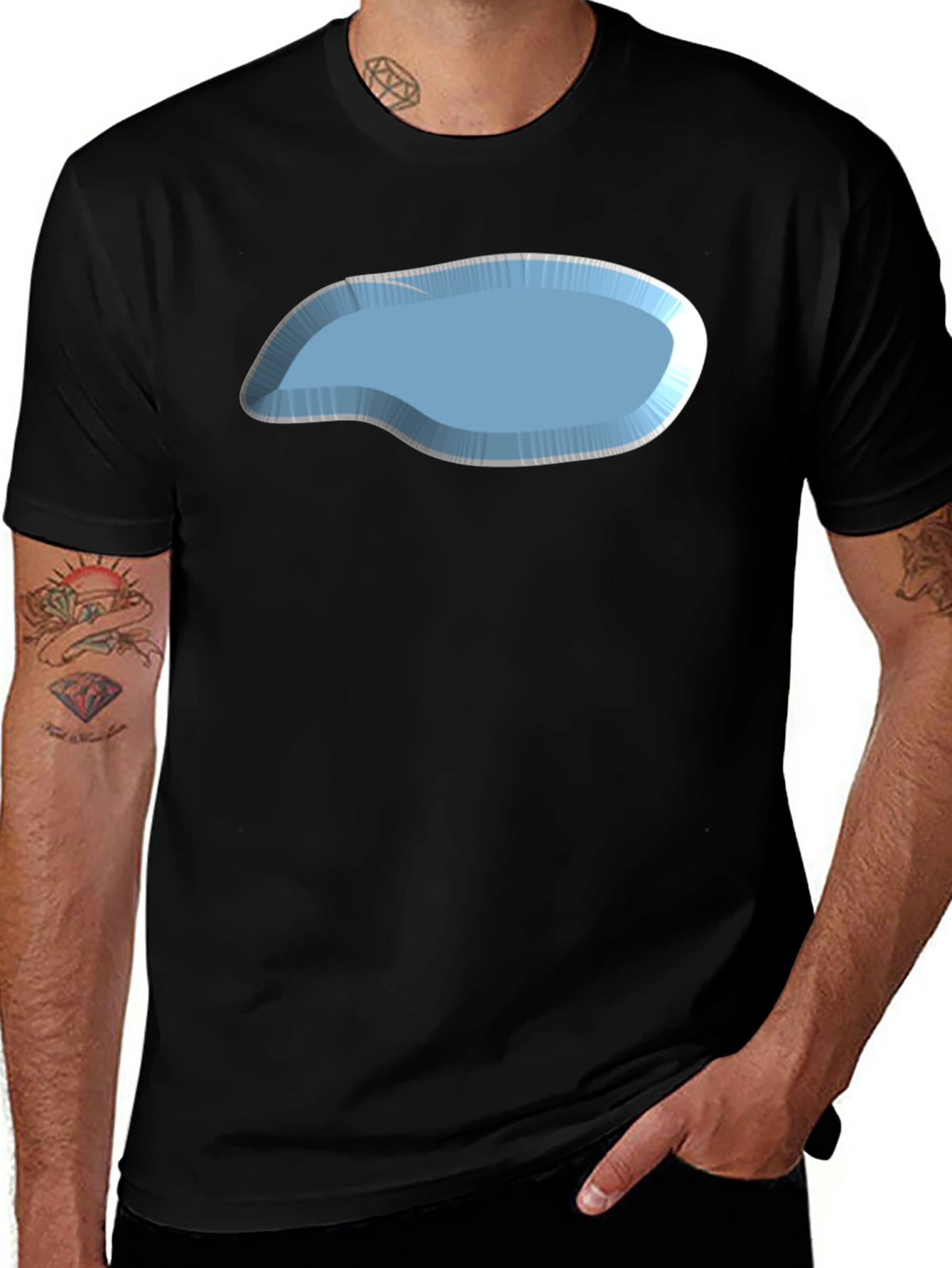 Variant 16 of Modern Graphic Tee - Ice Pond Design