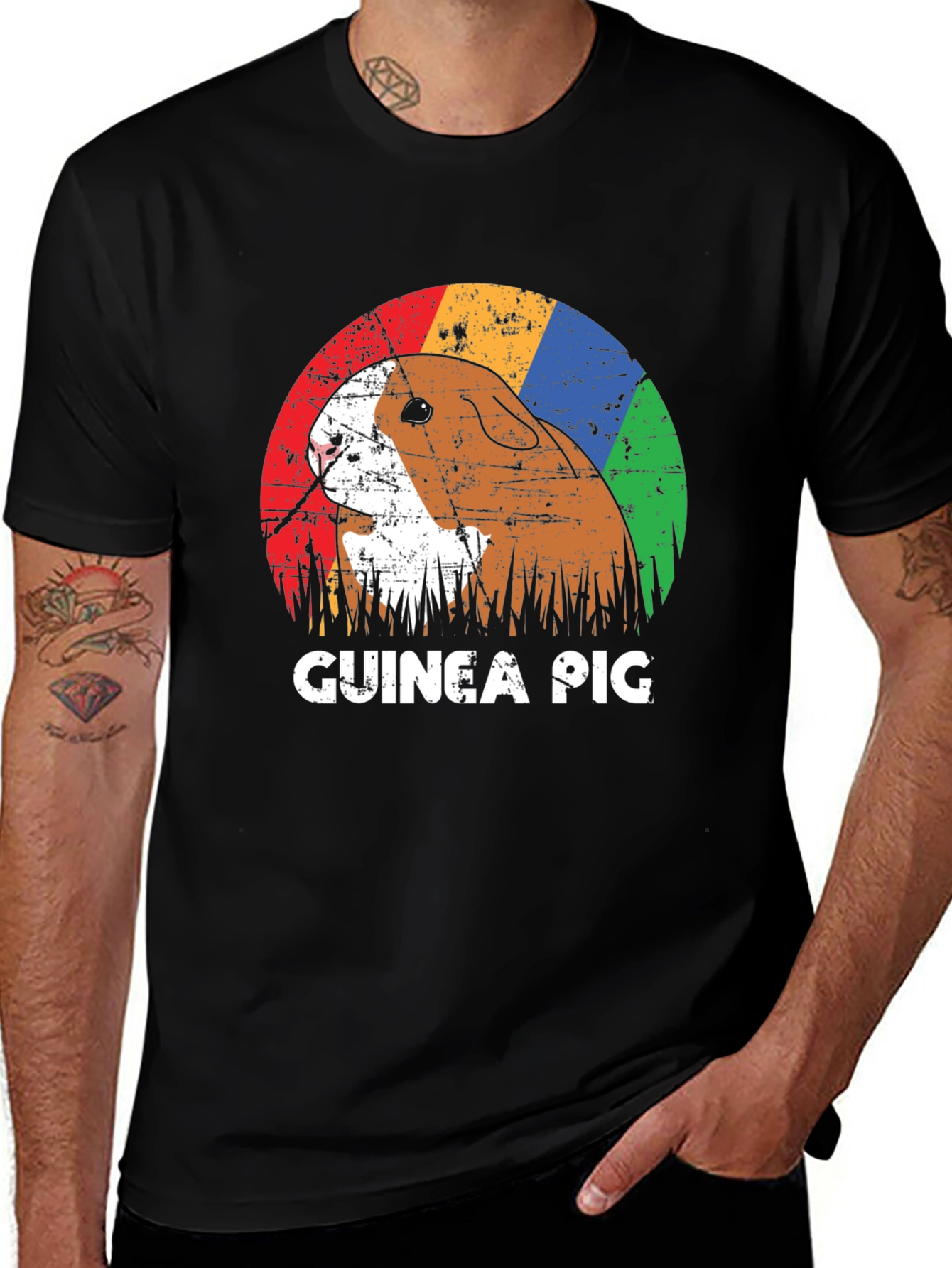 Variant 16 of Retro Guinea Pig Graphic T-Shirt - Unisex