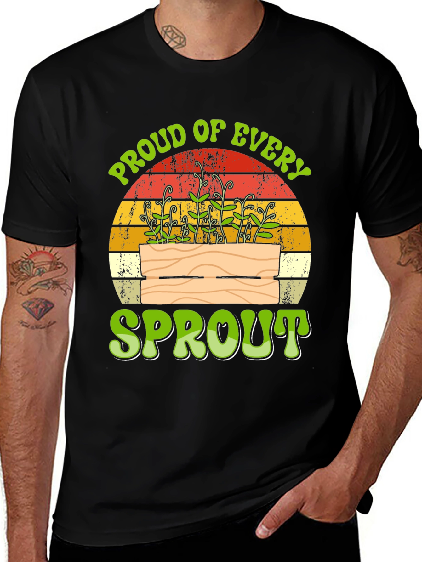 Variant 20 of Proud of Every Sprout T-Shirt - Gardening Tee