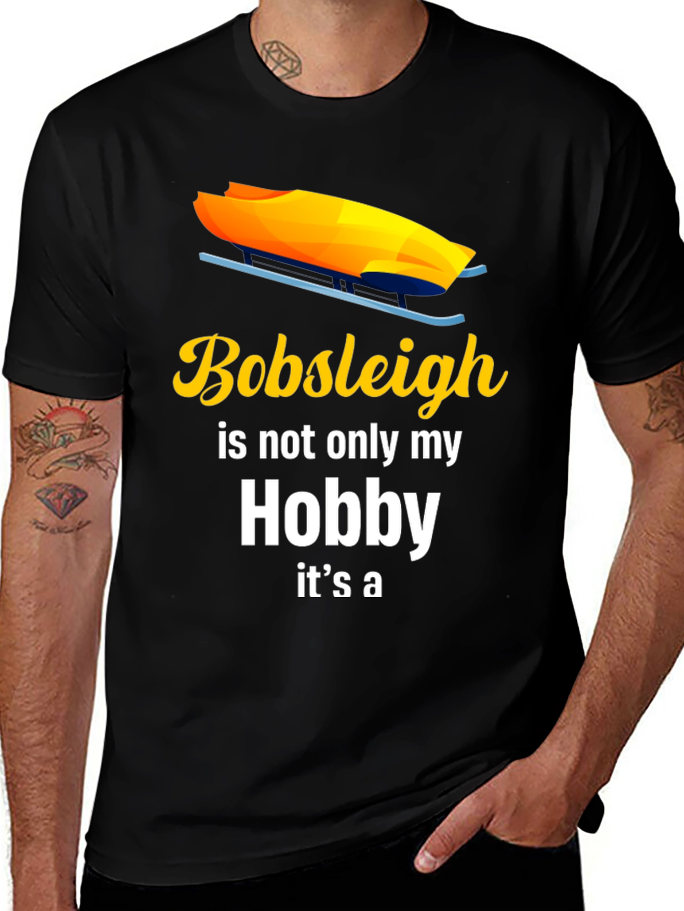 Variant 29 of Bobsleigh Hobby T-Shirt | Winter Sports Apparel