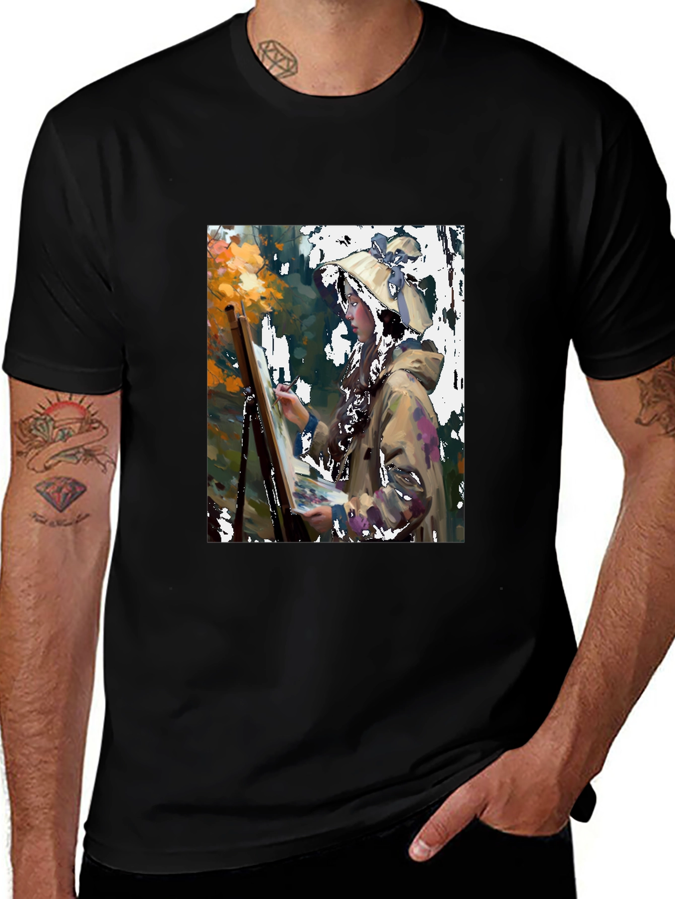 Artist Painting Graphic Tee