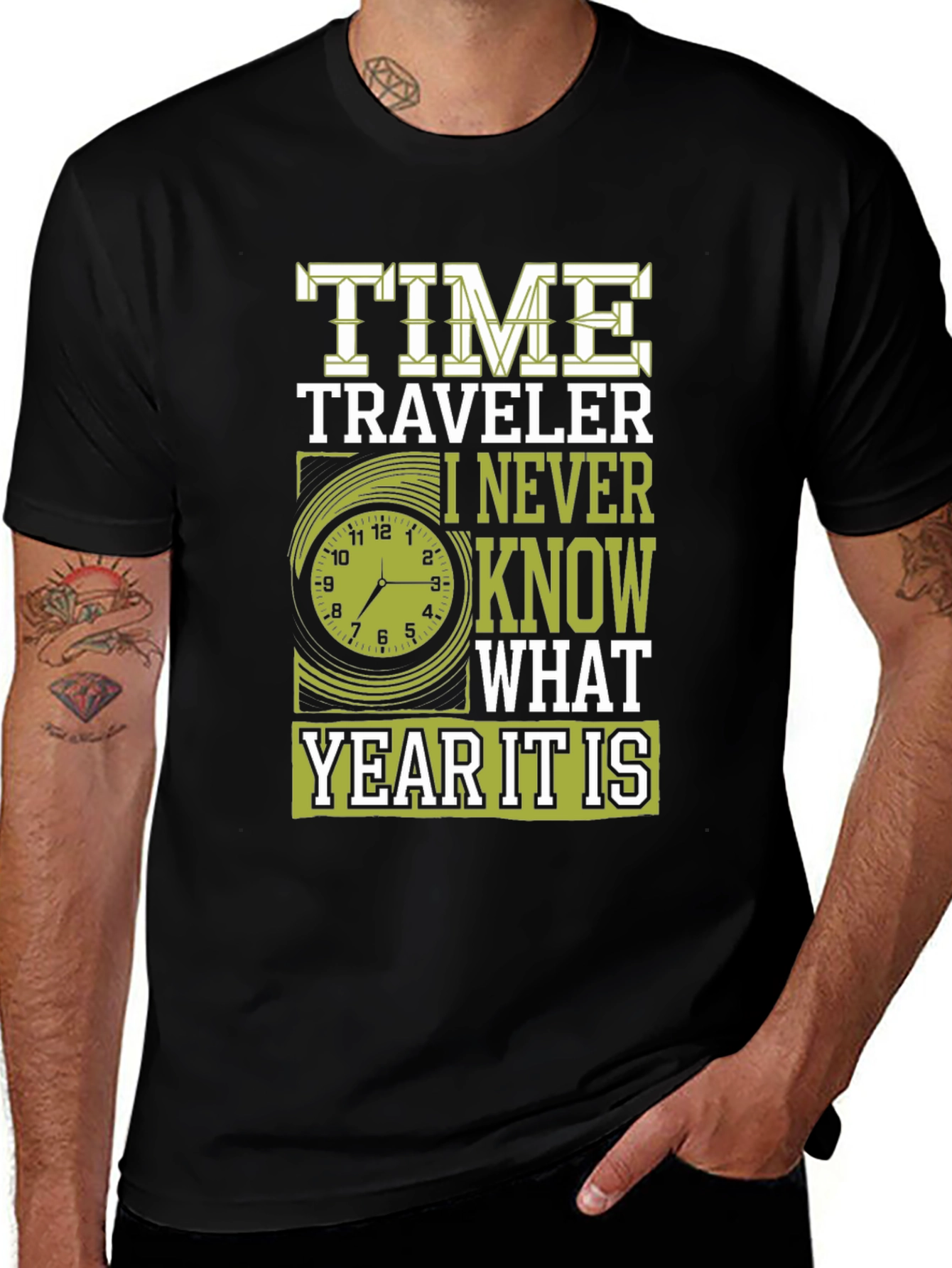 Variant 2 of Time Traveler T-Shirt - I Never Know What Year It Is