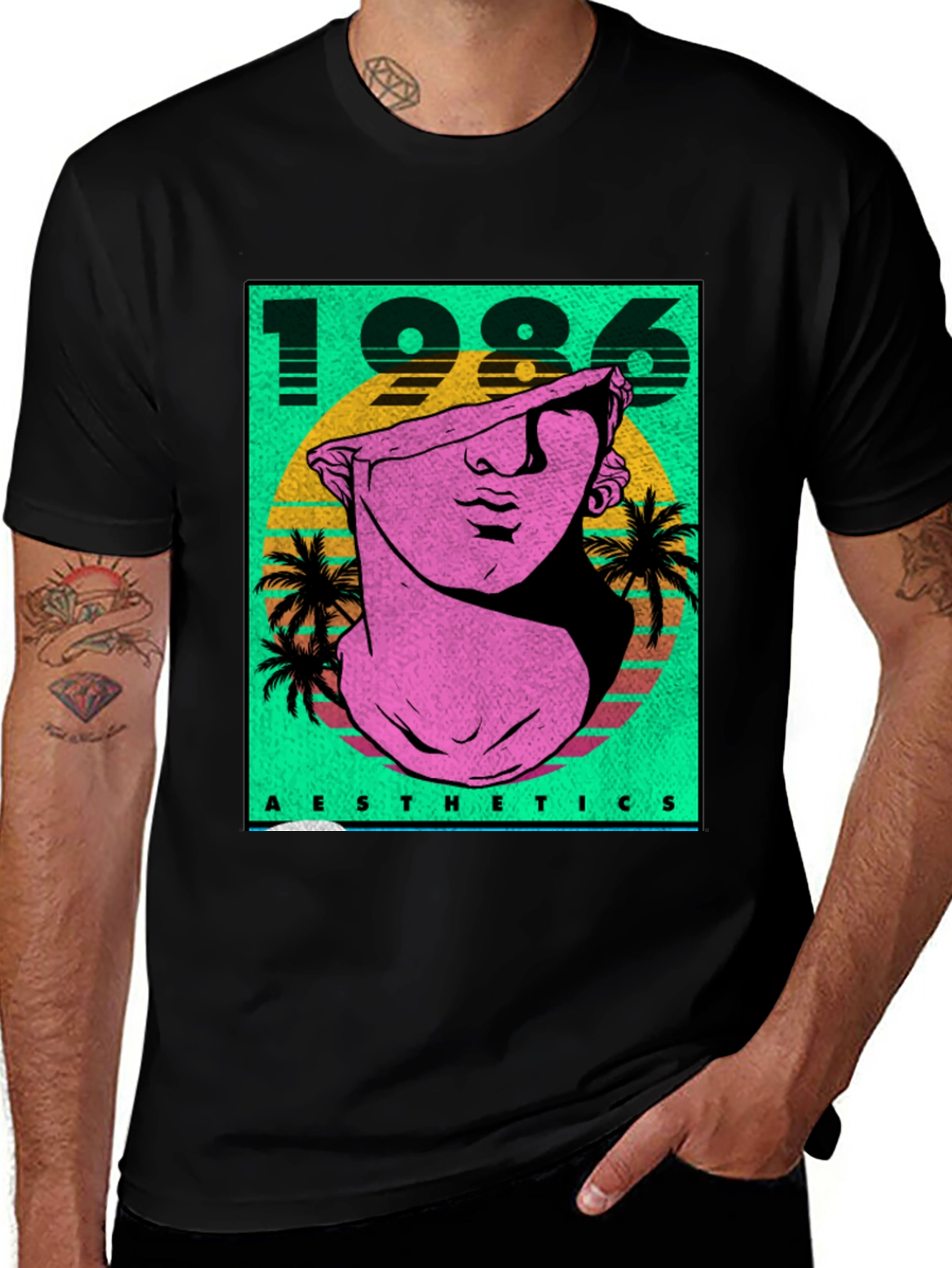 Variant 27 of Retro 1986 Aesthetic T-Shirt - Vaporwave Style