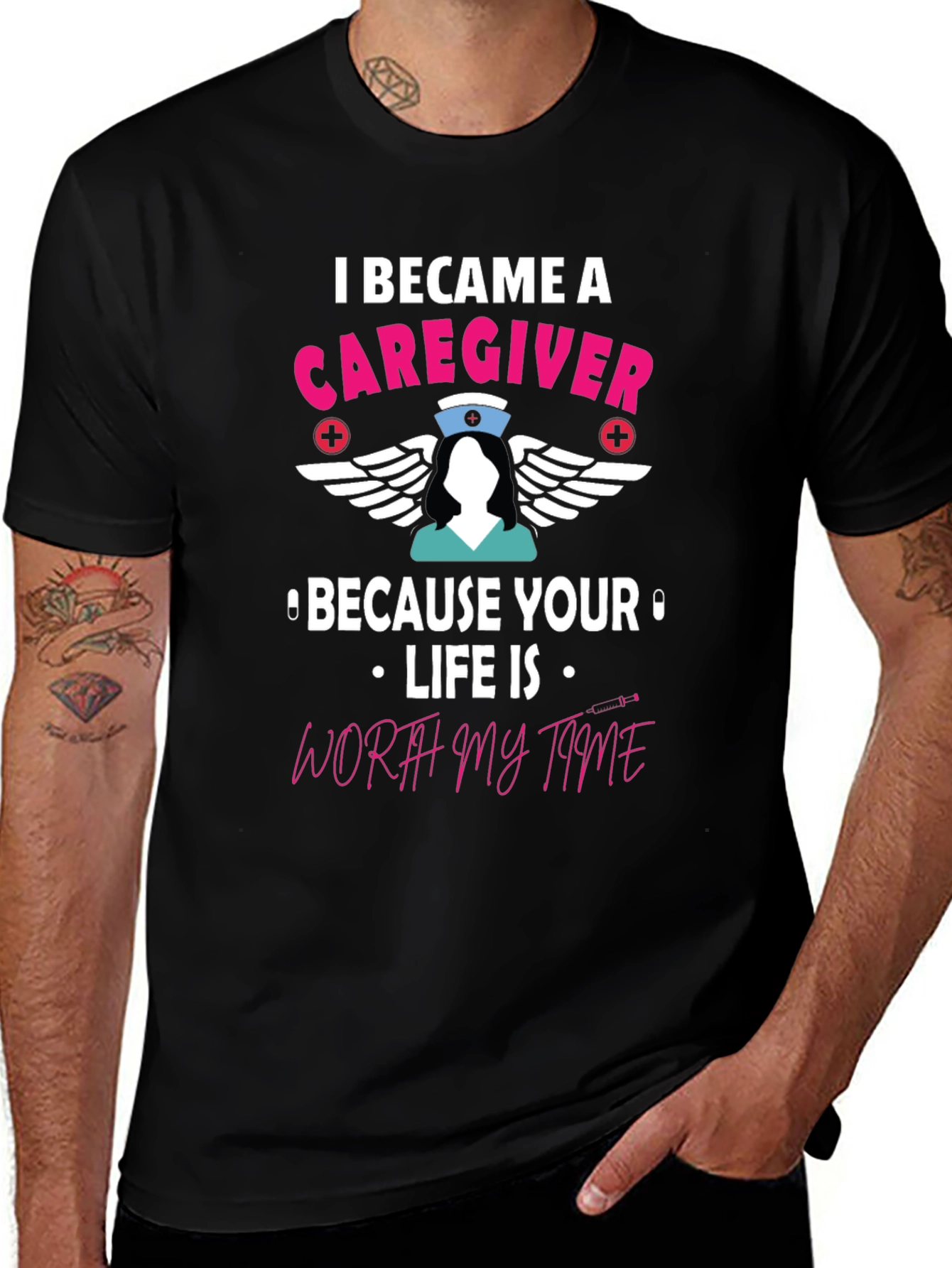 Caregiver T-Shirt - Worth My Time Nurse Tee