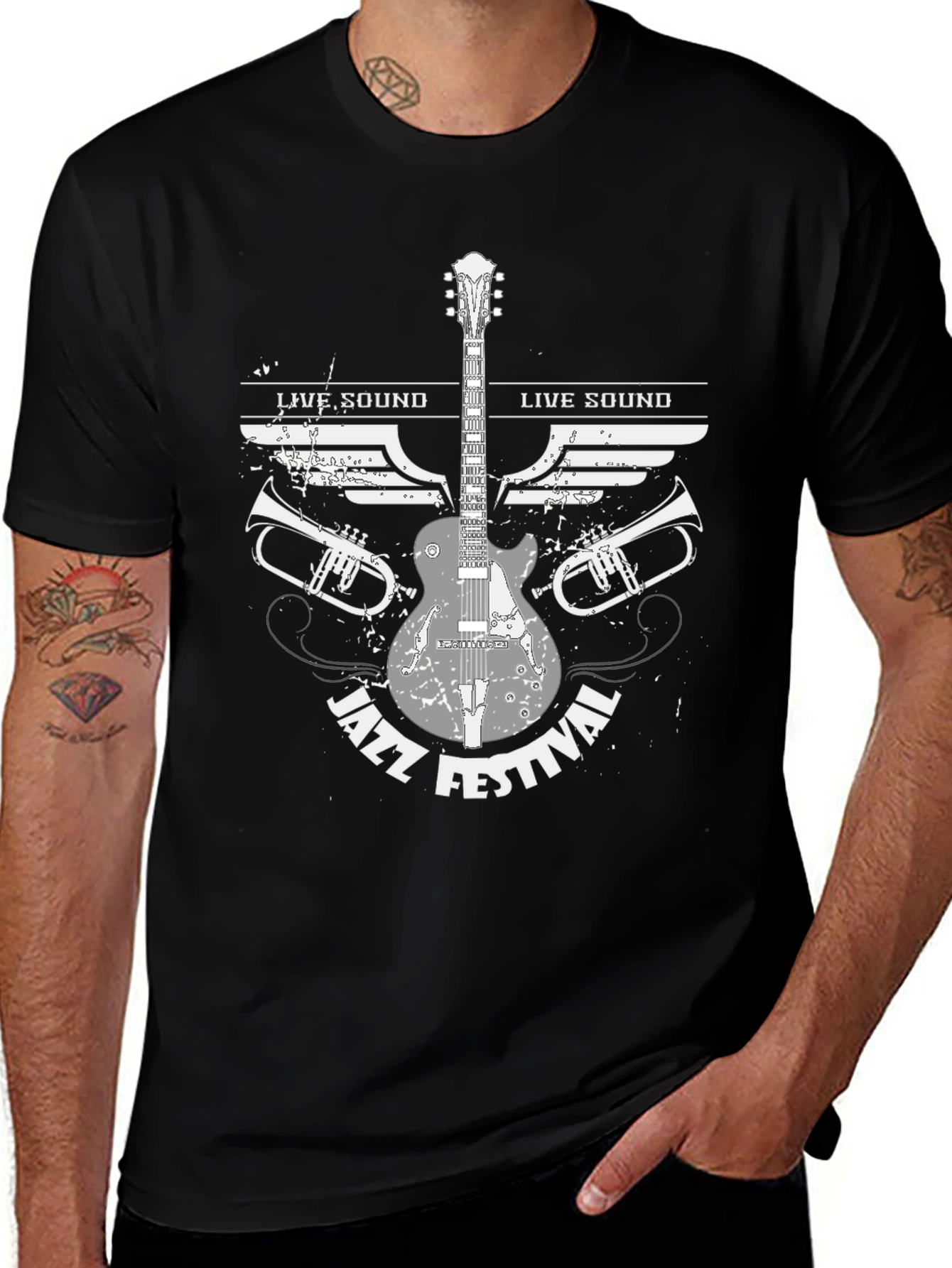 Variant 26 of Jazz Festival Graphic Tee - Live Sound Music Shirt