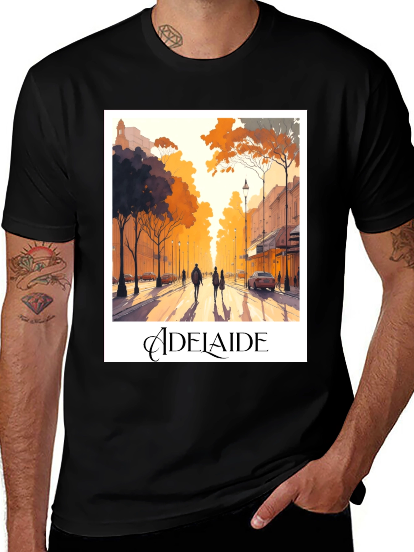 Adelaide Street Scene Graphic Tee