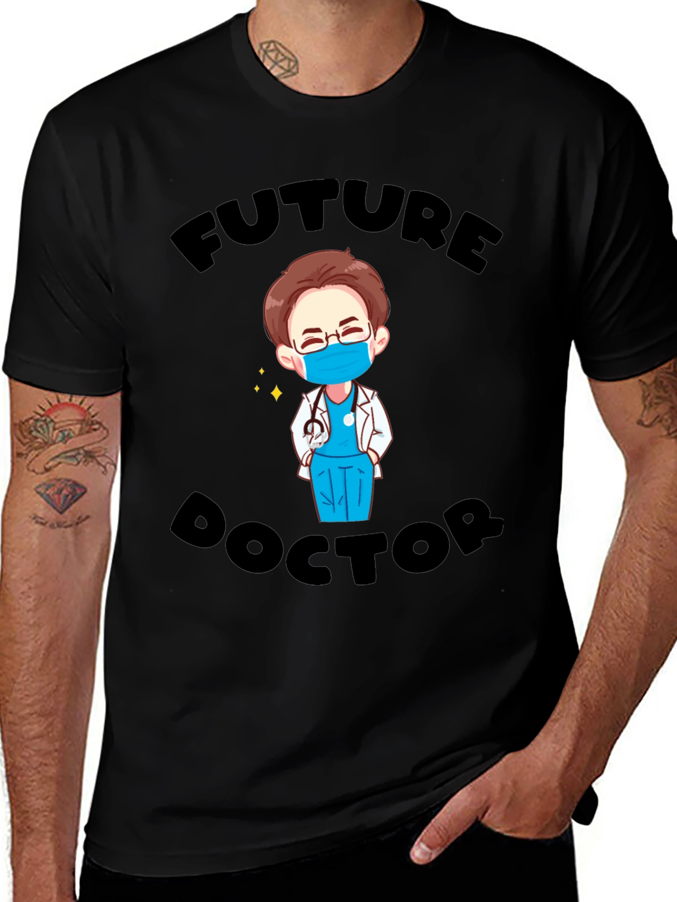 Variant 10 of Future Doctor Cartoon Graphic T-Shirt