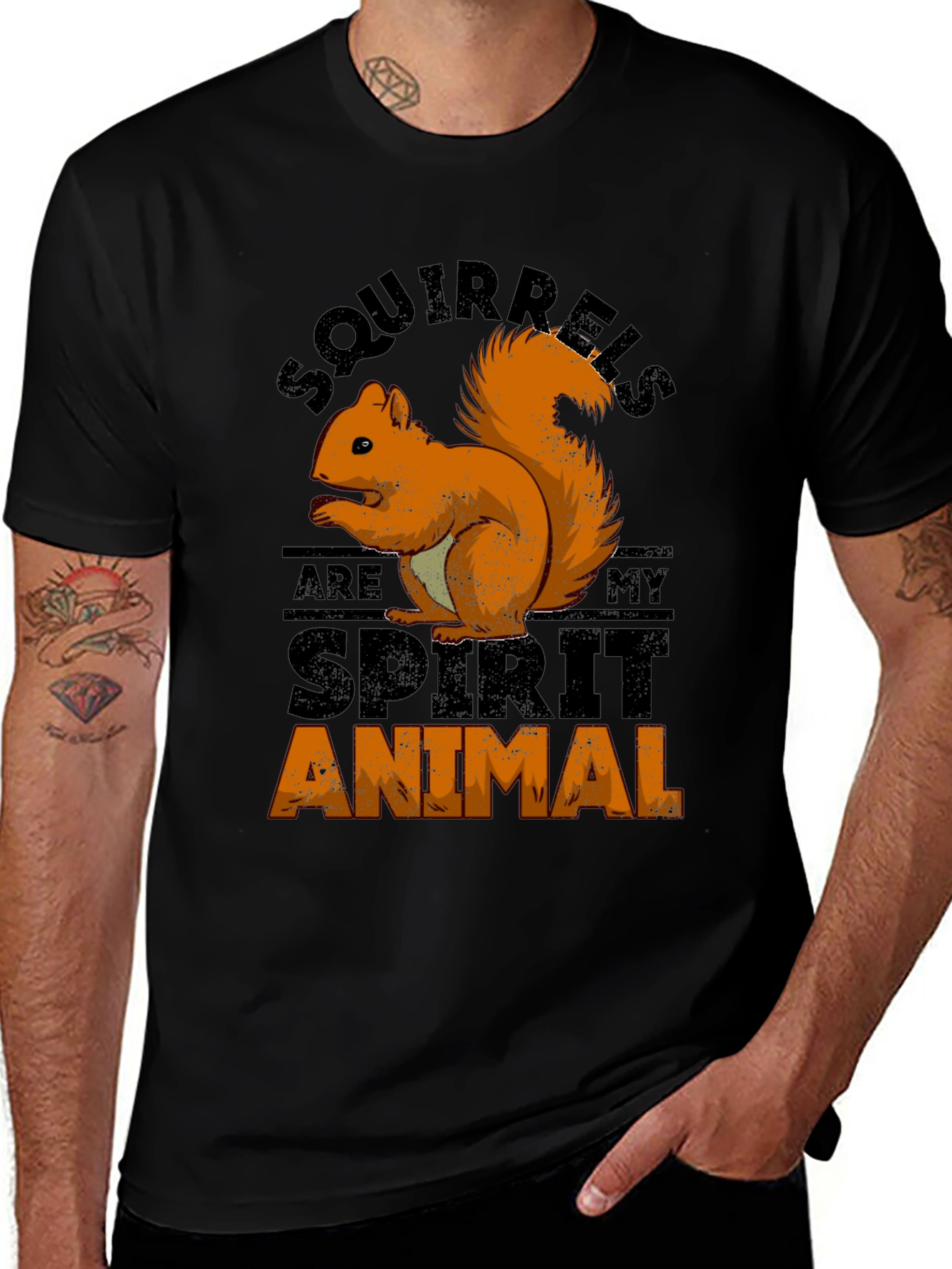 Variant 8 of Squirrel Spirit Animal Graphic T-Shirt