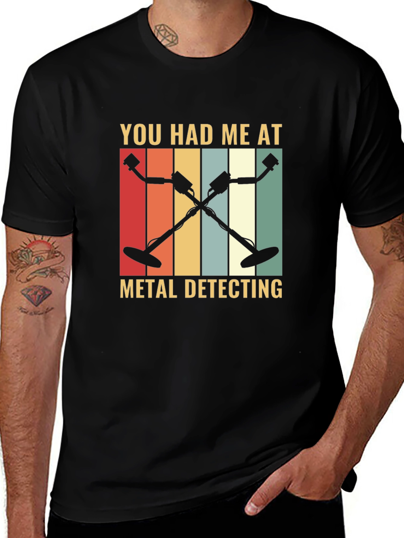 Variant 26 of Metal Detecting Graphic Tee - Retro Hobby Shirt