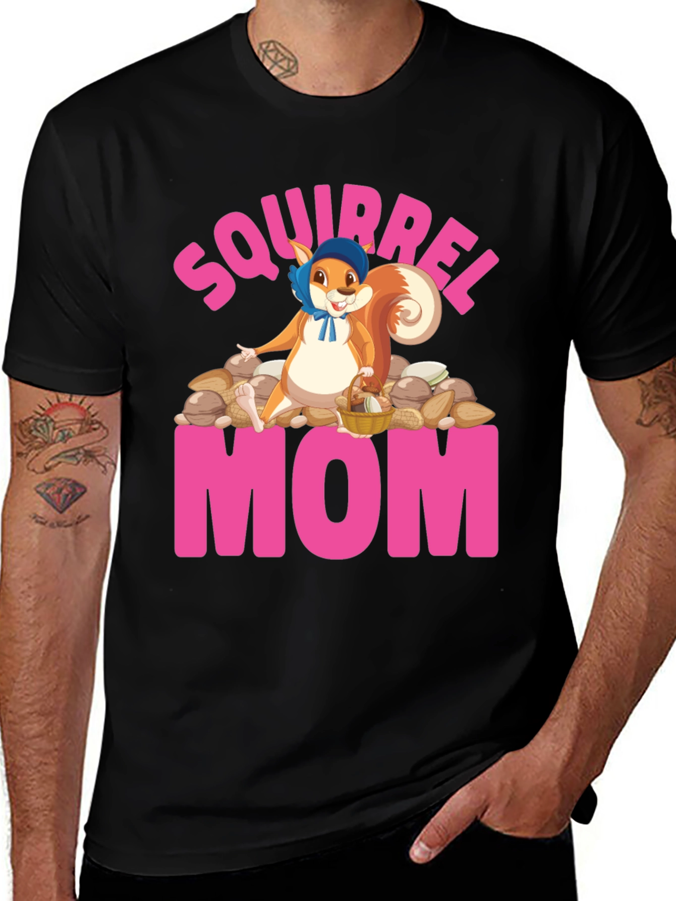 Variant 8 of Squirrel Mom T-Shirt - Cute Mothers Day Gift