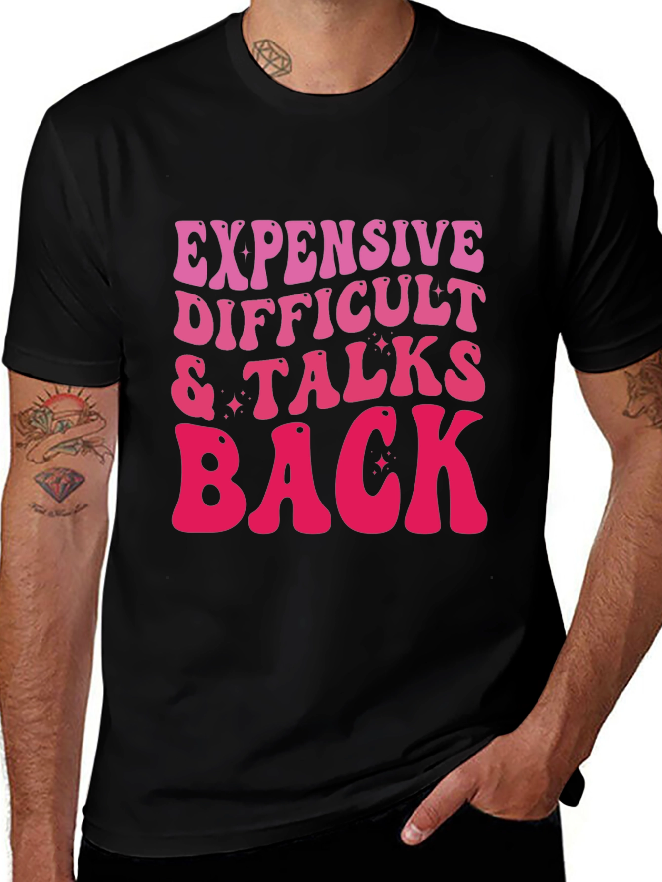 Variant 5 of Expensive Difficult Talks Back Graphic Tee