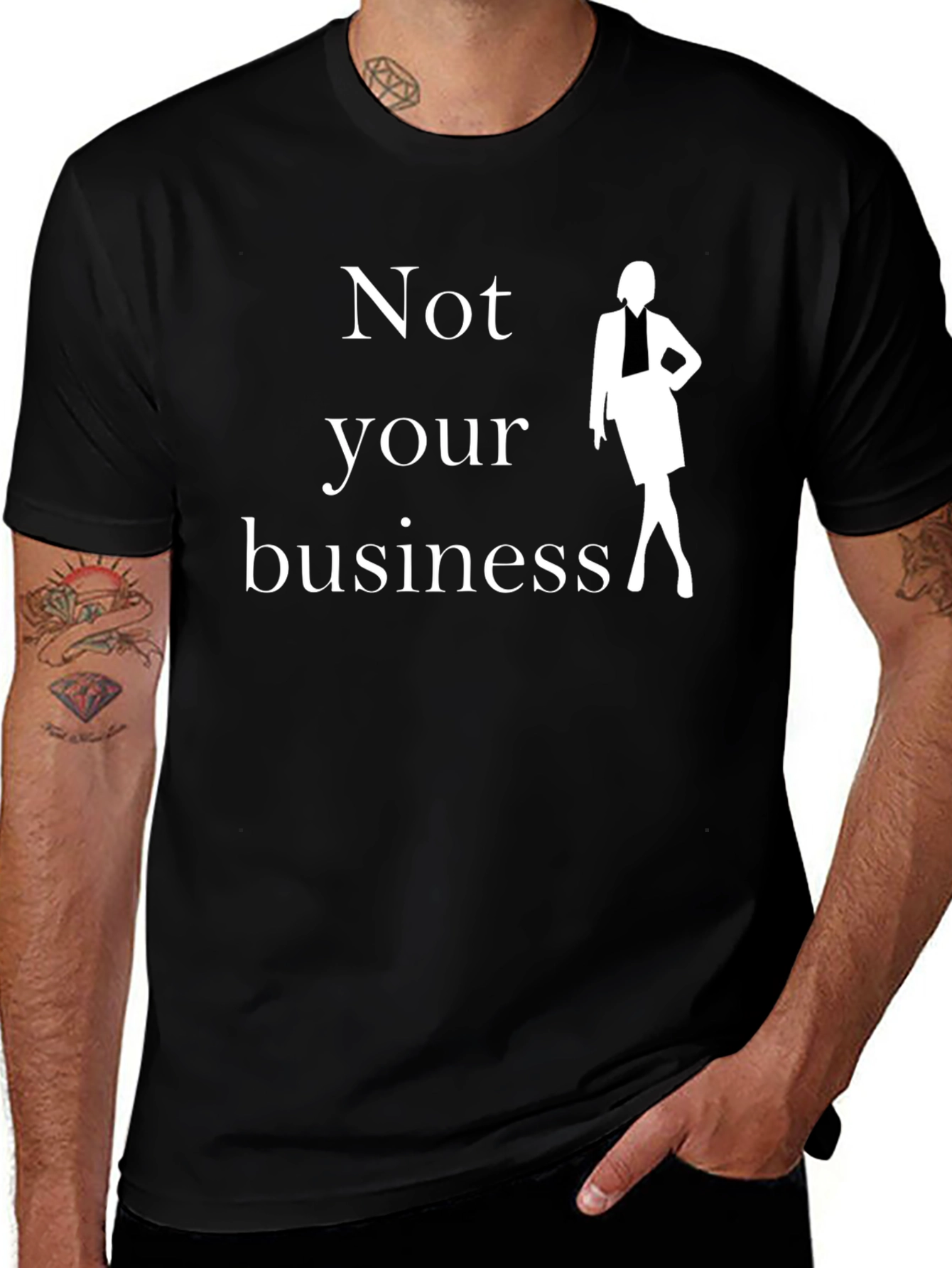 Variant 16 of Not Your Business Graphic Tee - Sassy Style