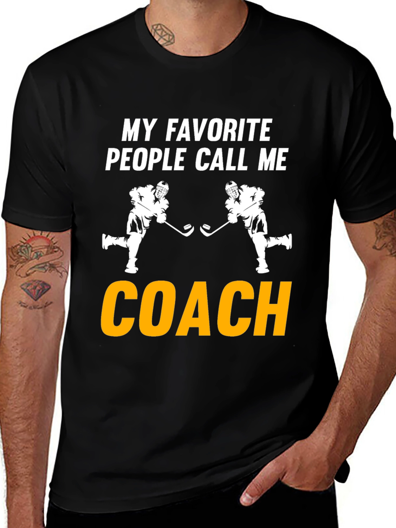 Hockey Coach T-Shirt - My Favorite People Call Me Coach