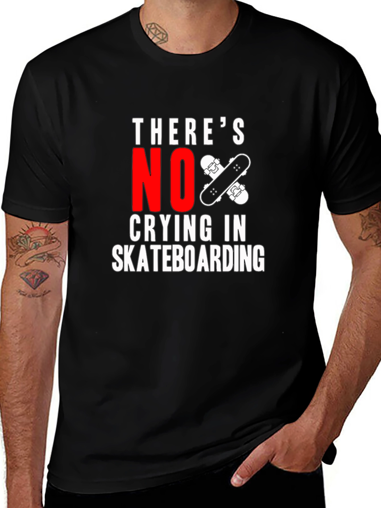 Variant 15 of There's No Crying In Skateboarding T-Shirt