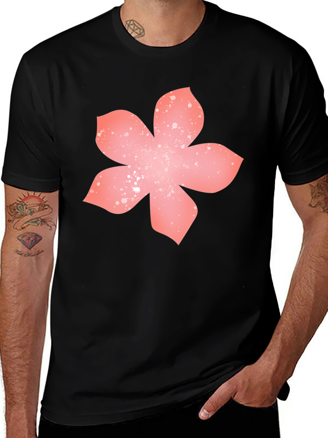Variant 24 of Floral Graphic Tee - Soft Cotton Casual T-Shirt