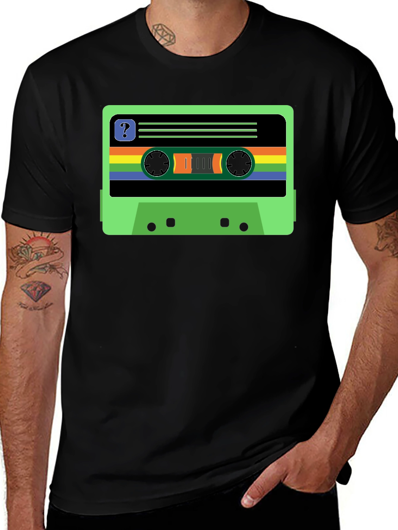 Variant 12 of Retro Cassette Tape Graphic T-Shirt