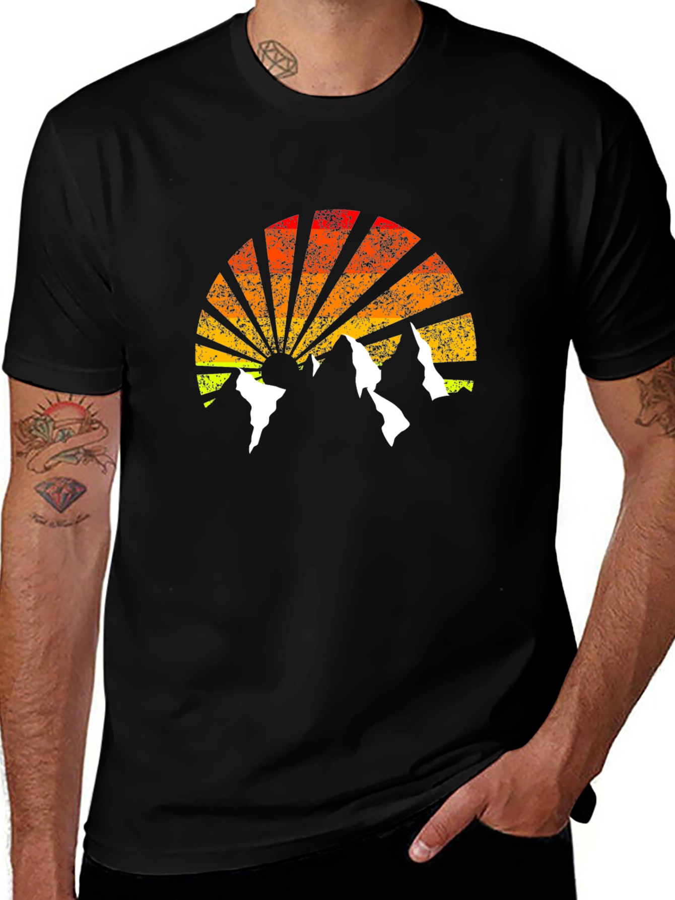 Variant 14 of Mountain Sunrise Graphic T-Shirt