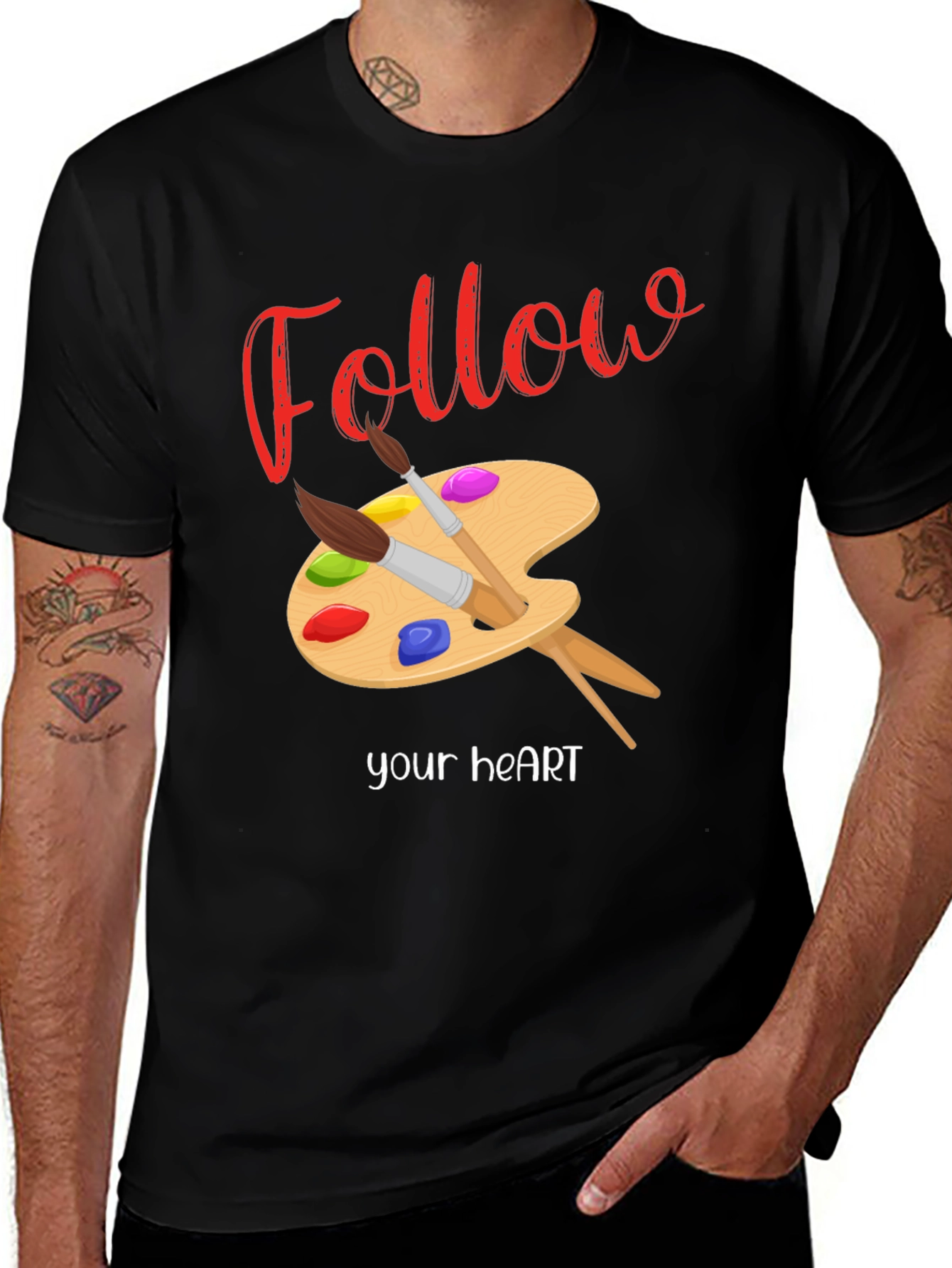 Variant 29 of Follow Your Heart Artist Palette T-Shirt