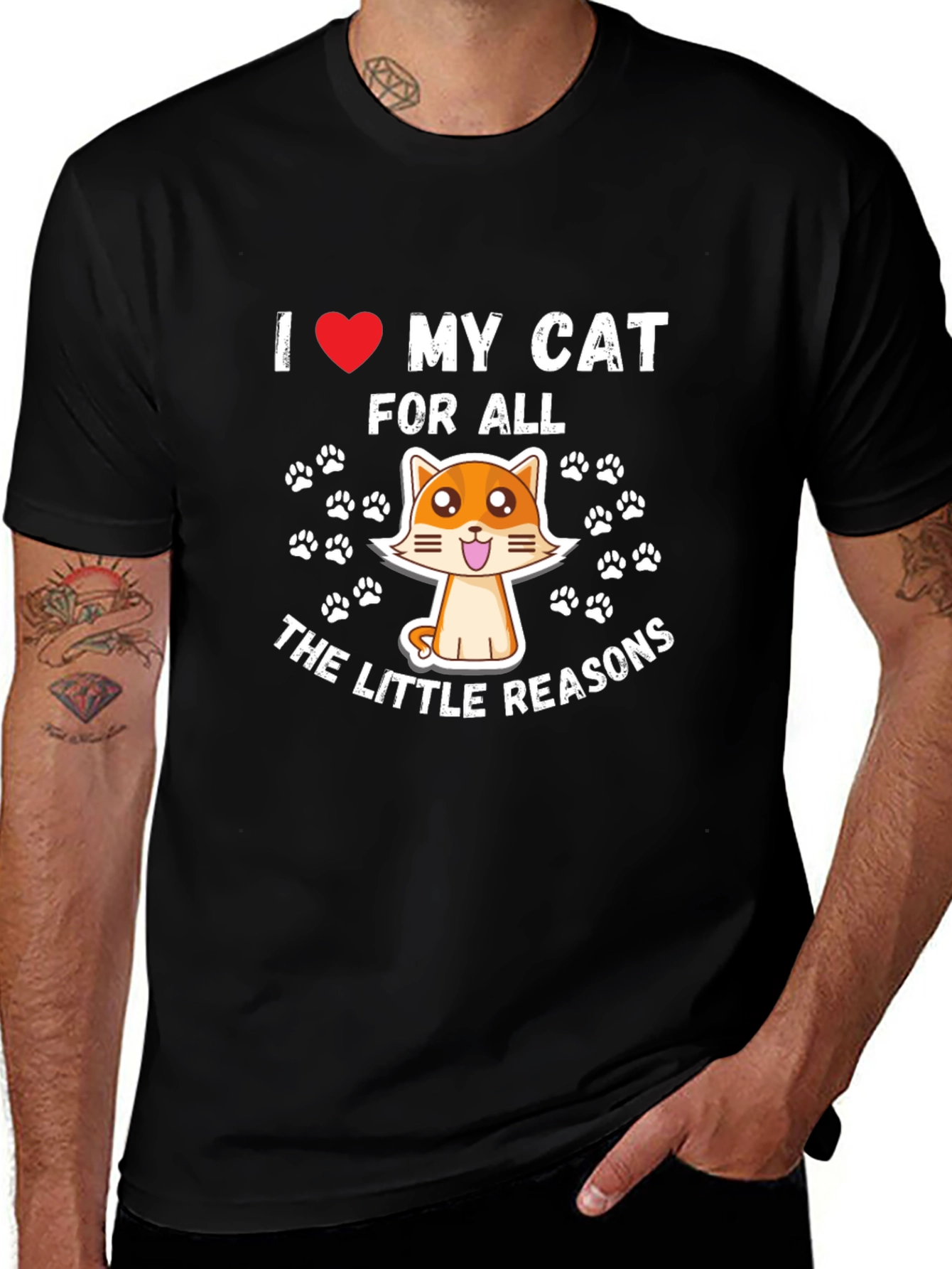 Variant 8 of I Love My Cat T-Shirt