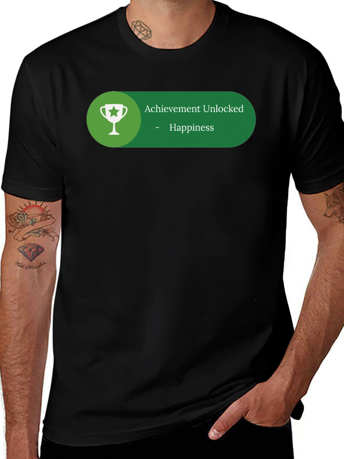 Achievement Unlocked Happiness Graphic T-Shirt
