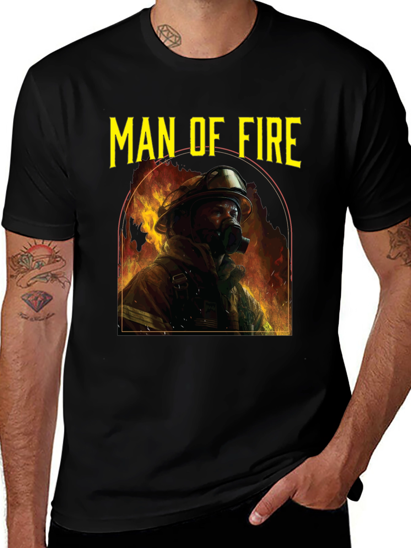 Variant 9 of Man of Fire Graphic T-Shirt