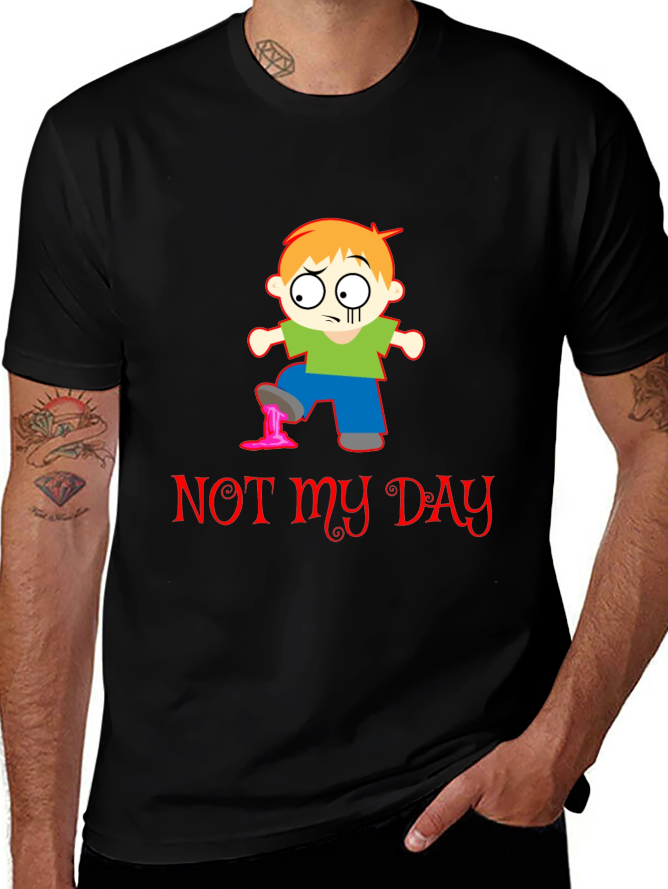 Variant 12 of Funny 'Not My Day' Graphic T-Shirt
