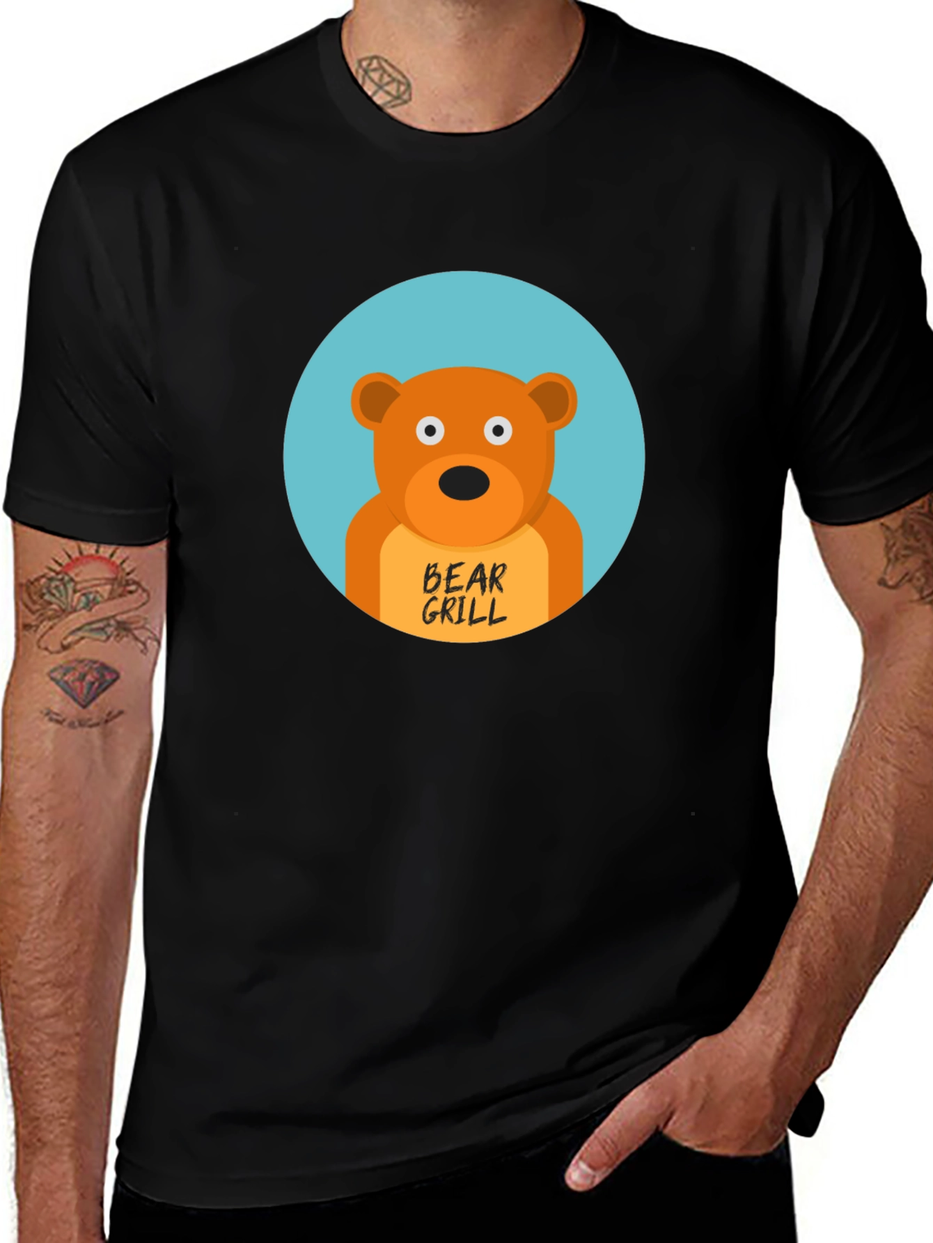 Variant 7 of Bear Grill Funny Graphic T-Shirt