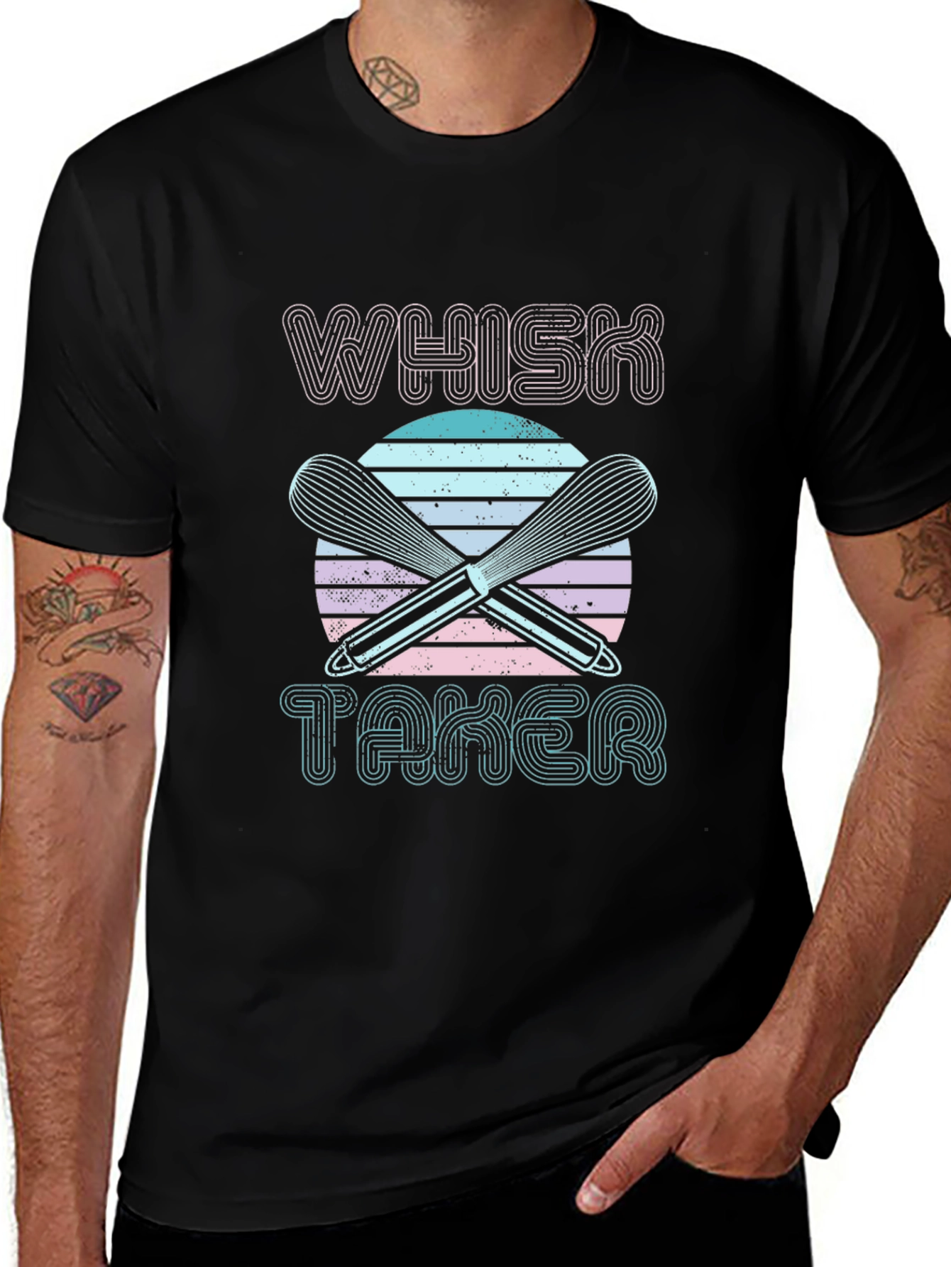Variant 3 of Whisk Taker Retro T-Shirt - Novelty Cook Tee