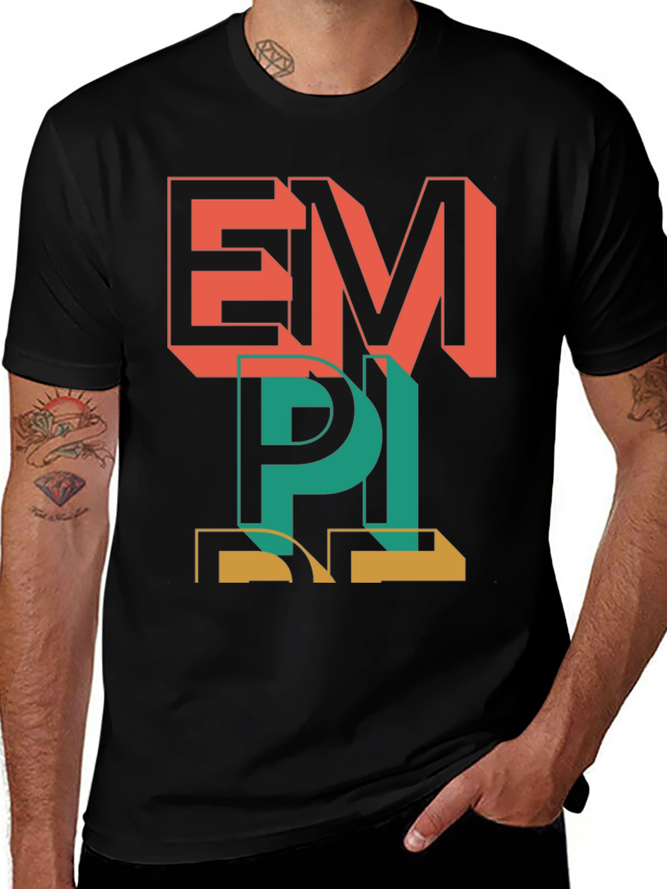 Variant 3 of Retro Style Graphic Tee - EMPI Print