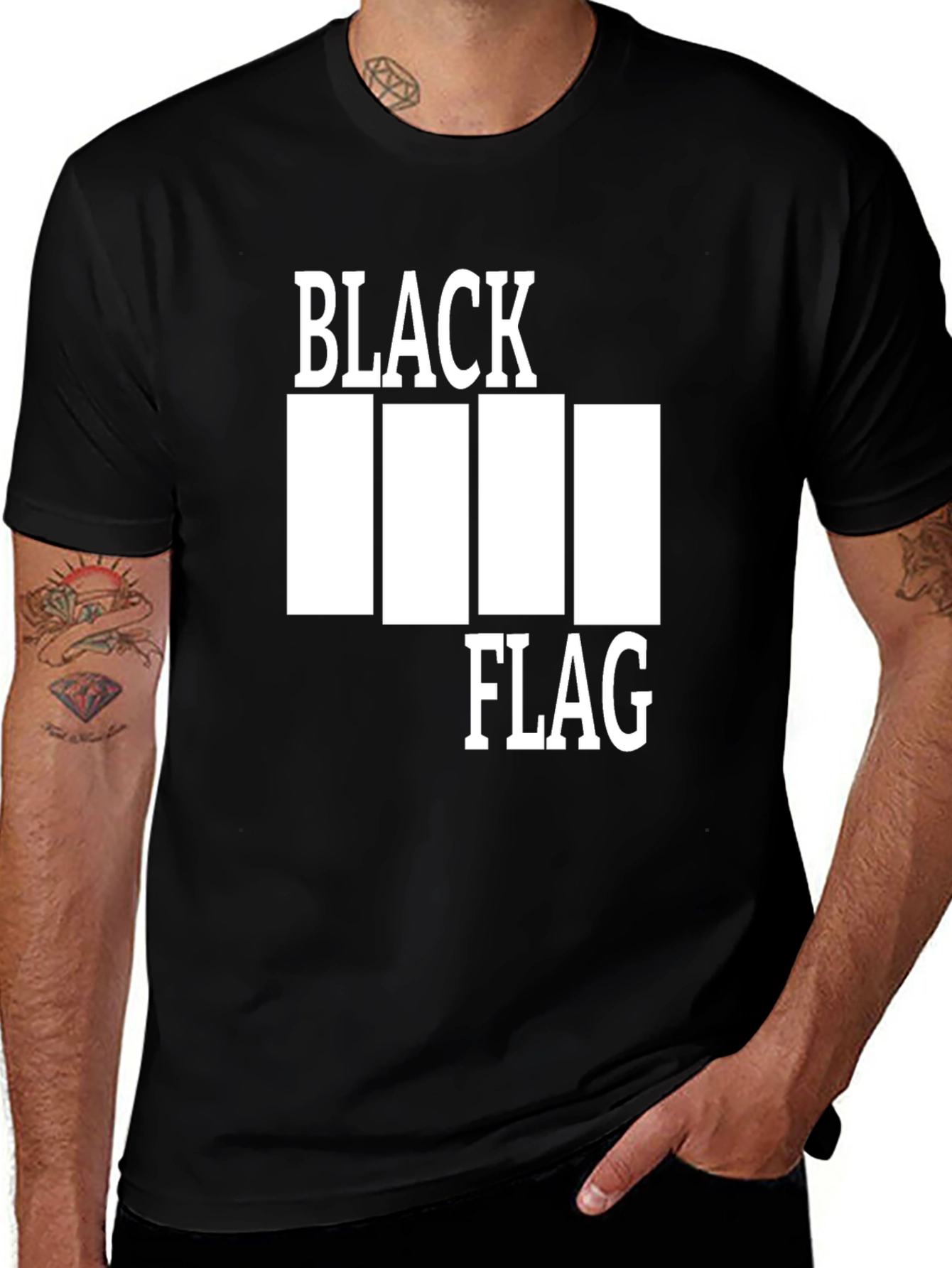 Black Flag Graphic Tee - Iconic Band T-Shirt