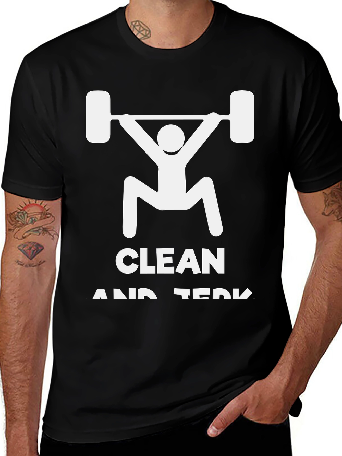Variant 16 of Clean and Jerk Weightlifting T-Shirt
