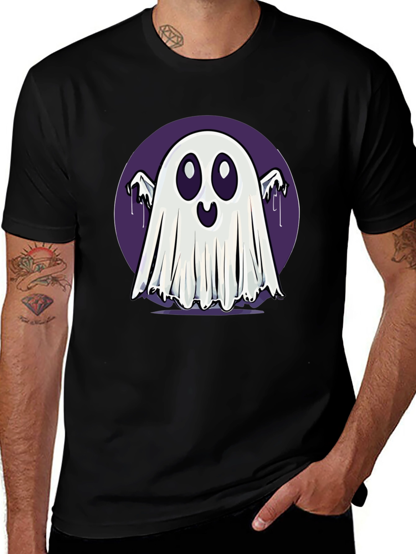 Variant 17 of Spooky Cute Ghost T-Shirt - Halloween Apparel