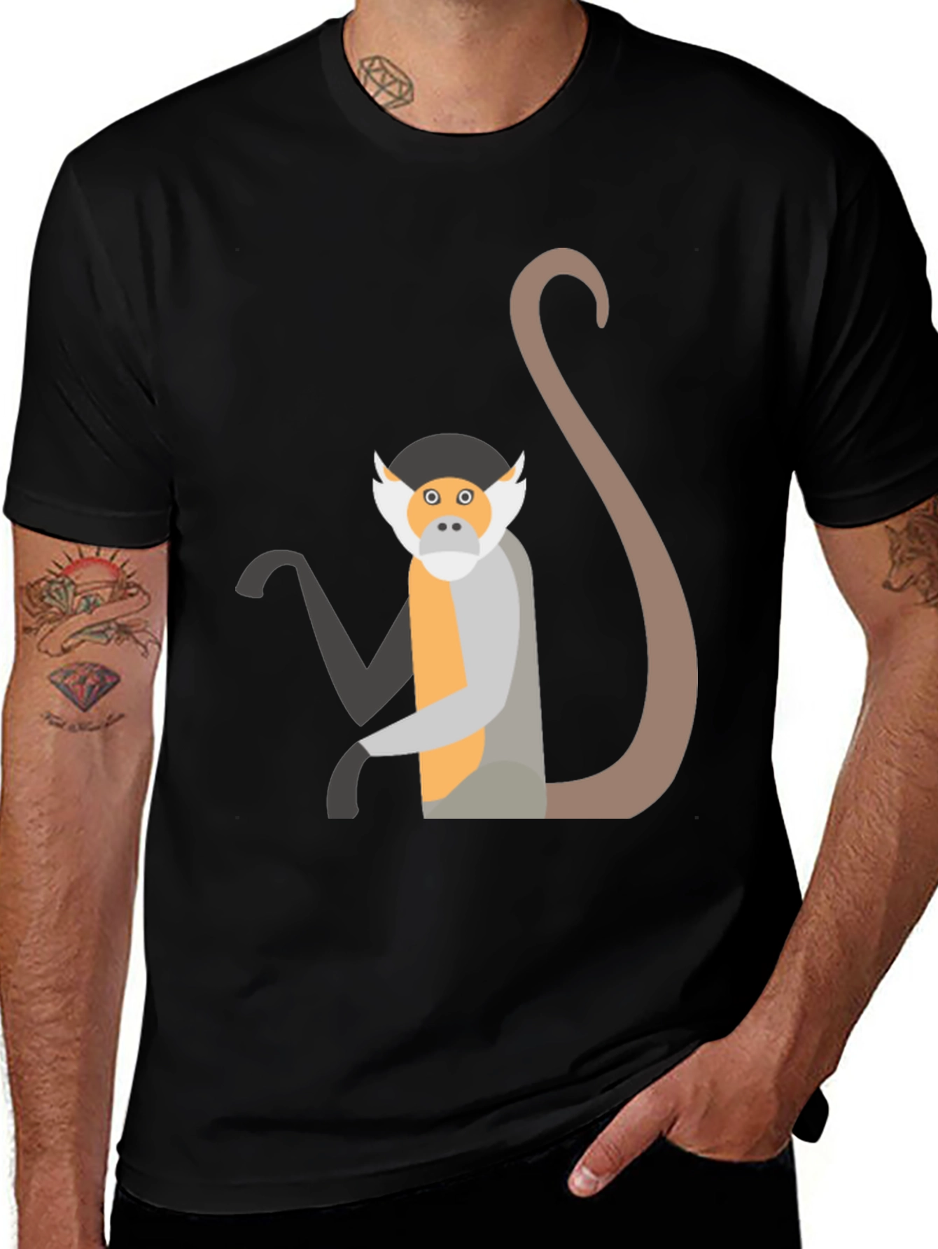 Variant 17 of Monkey Graphic T-Shirt - Funky Animal Tee