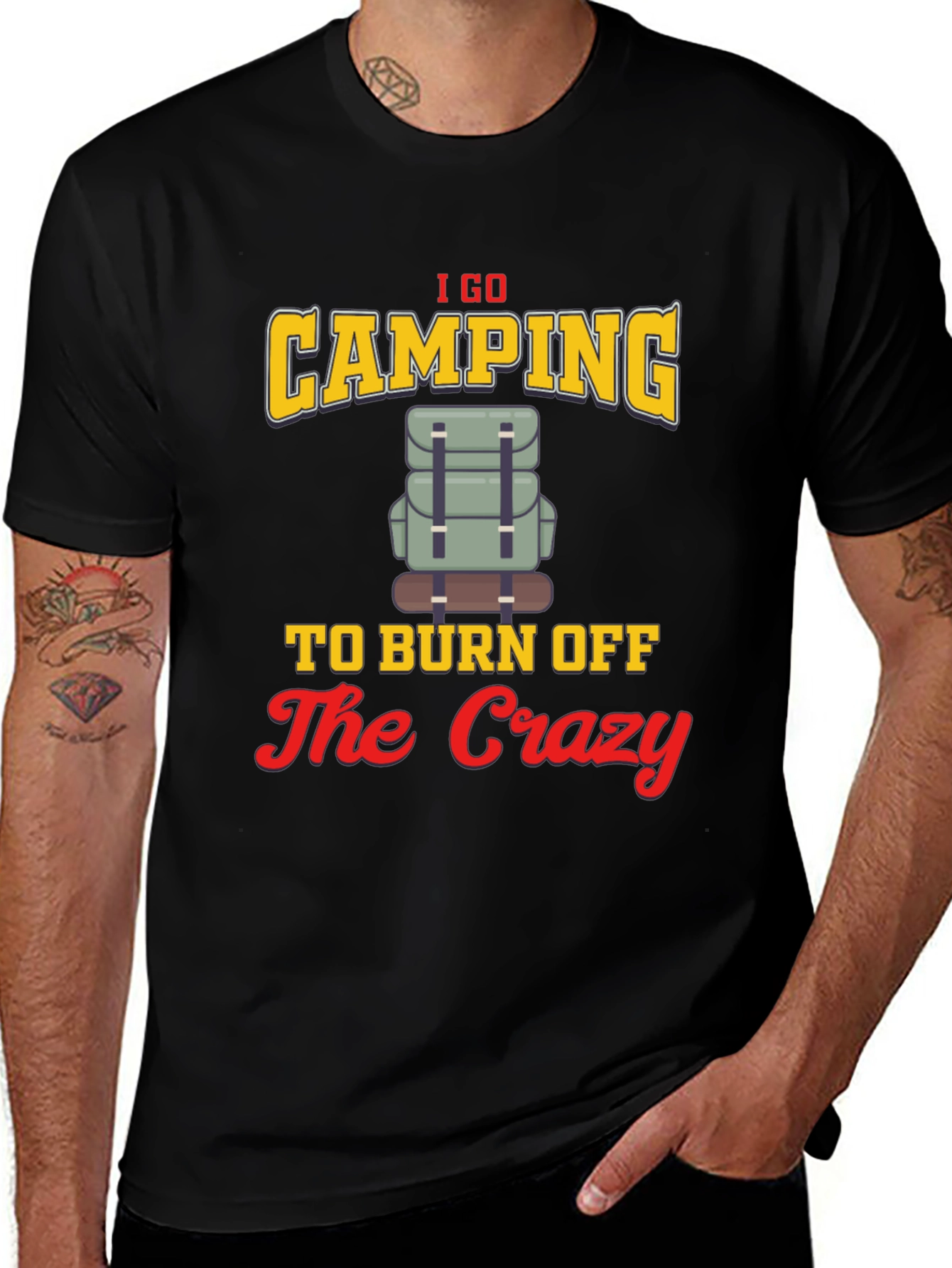 Variant 22 of Camping T-Shirt: Burn Off The Crazy!