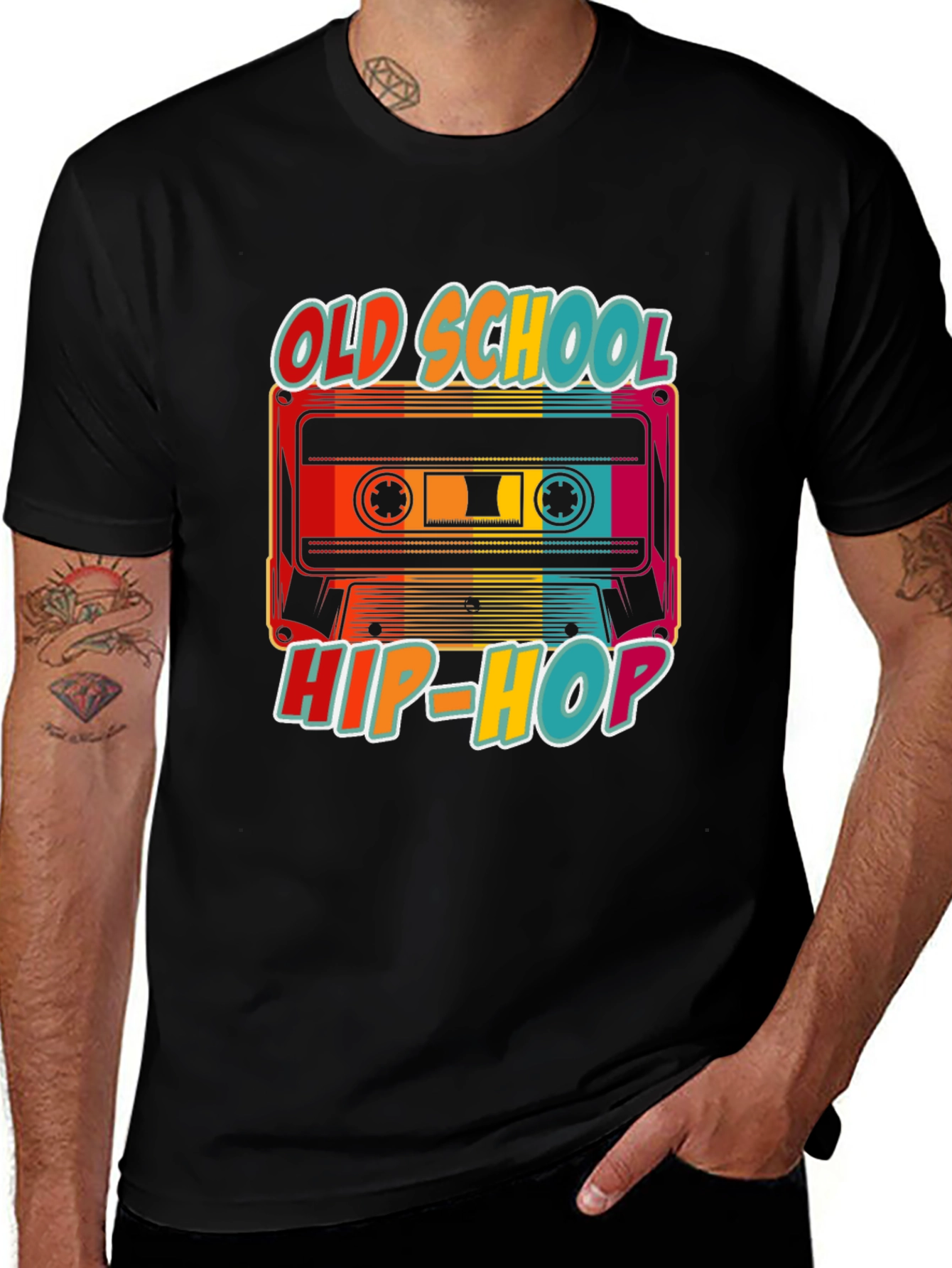 Old School Hip-Hop Cassette Tape T-Shirt