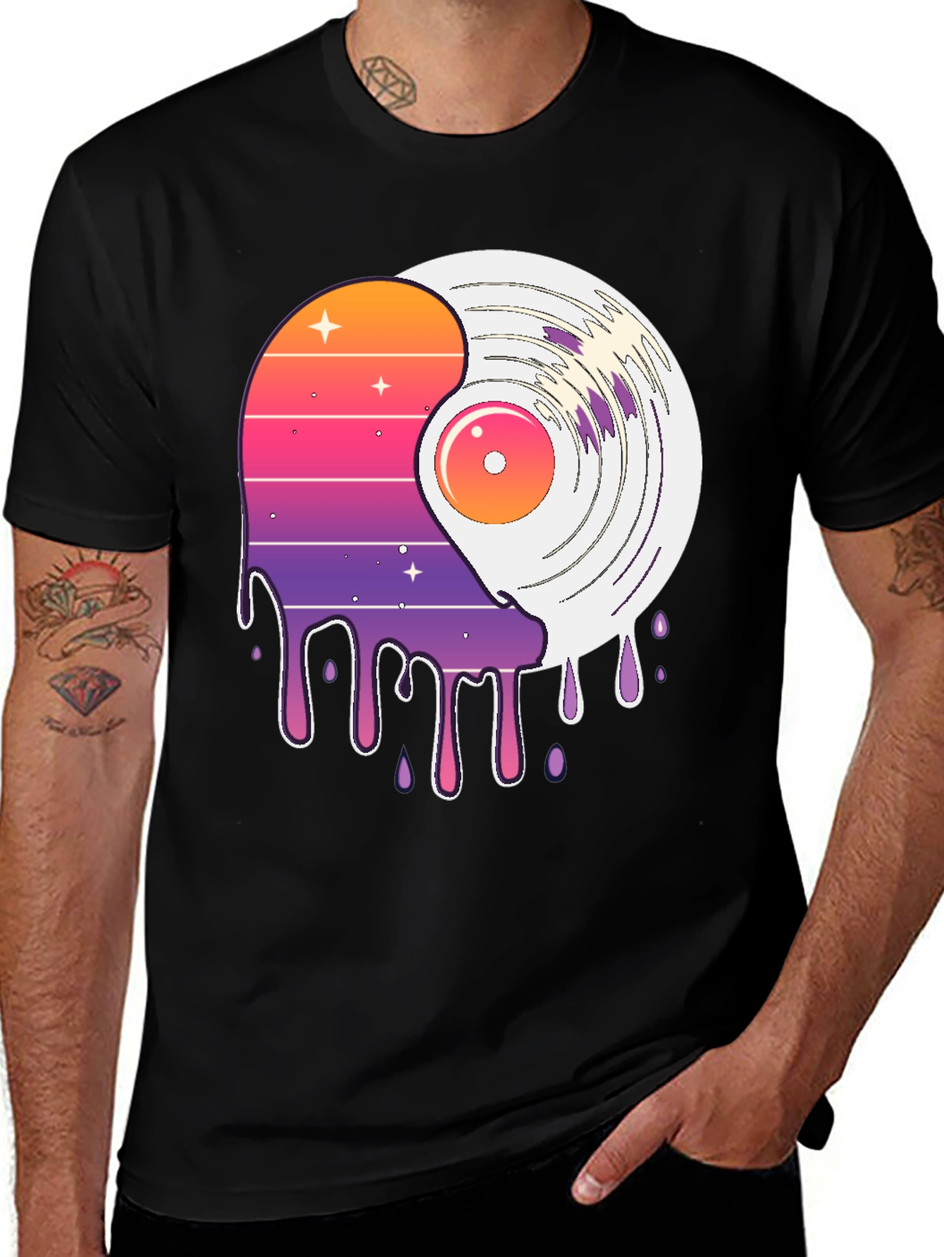 Variant 9 of Retro Vinyl Record Graphic Tee