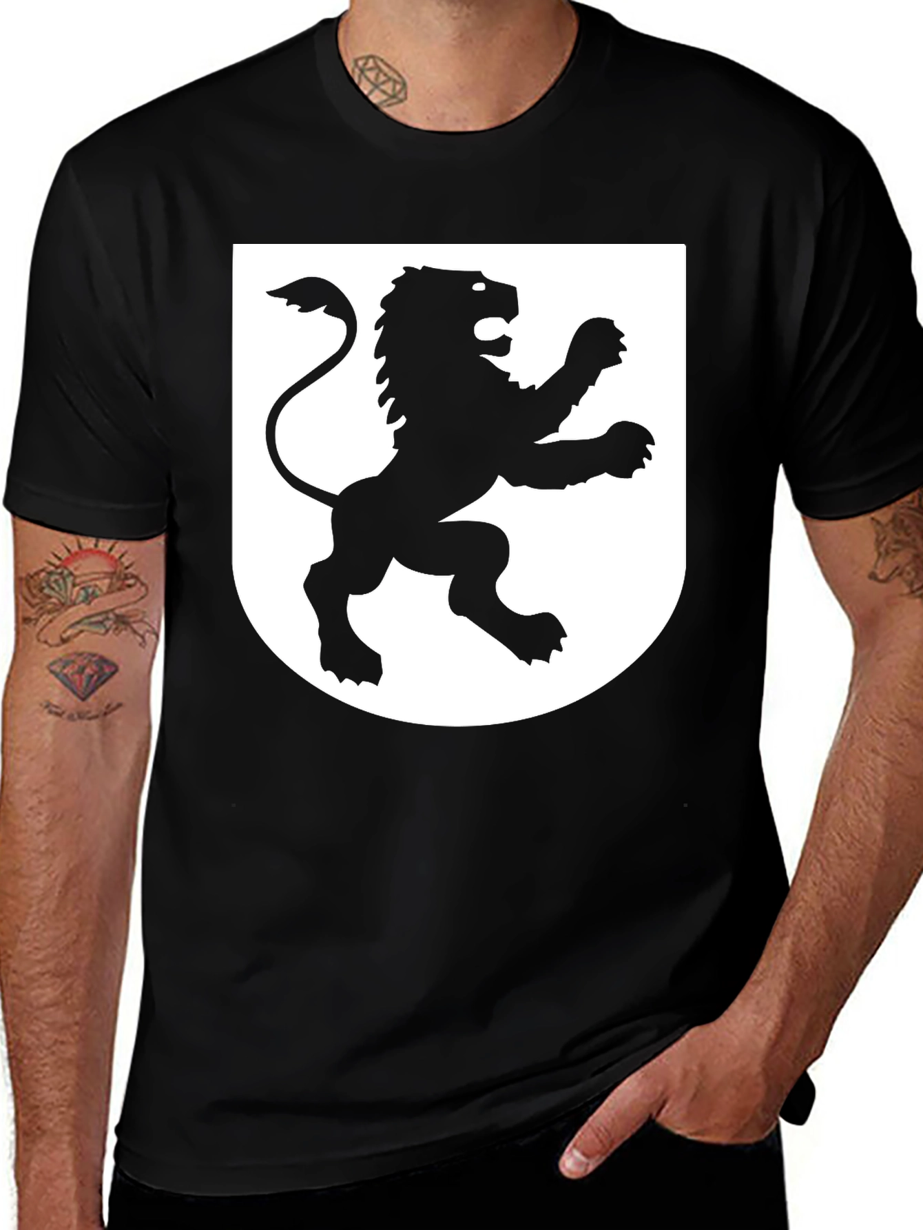 Variant 26 of Lion Rampant Shield T-Shirt - Bold Graphic Tee