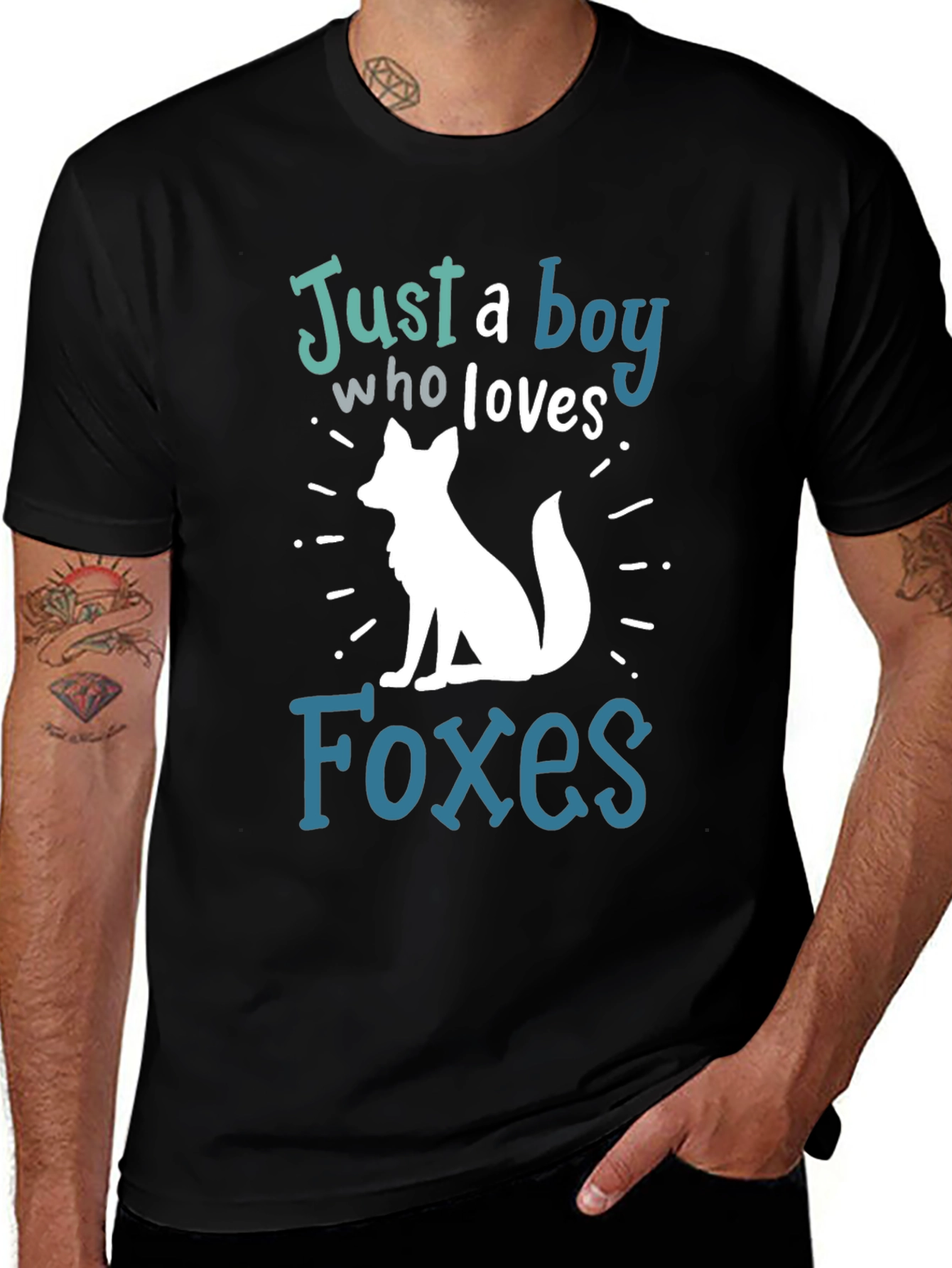 Variant 22 of Just a Boy Who Loves Foxes T-Shirt