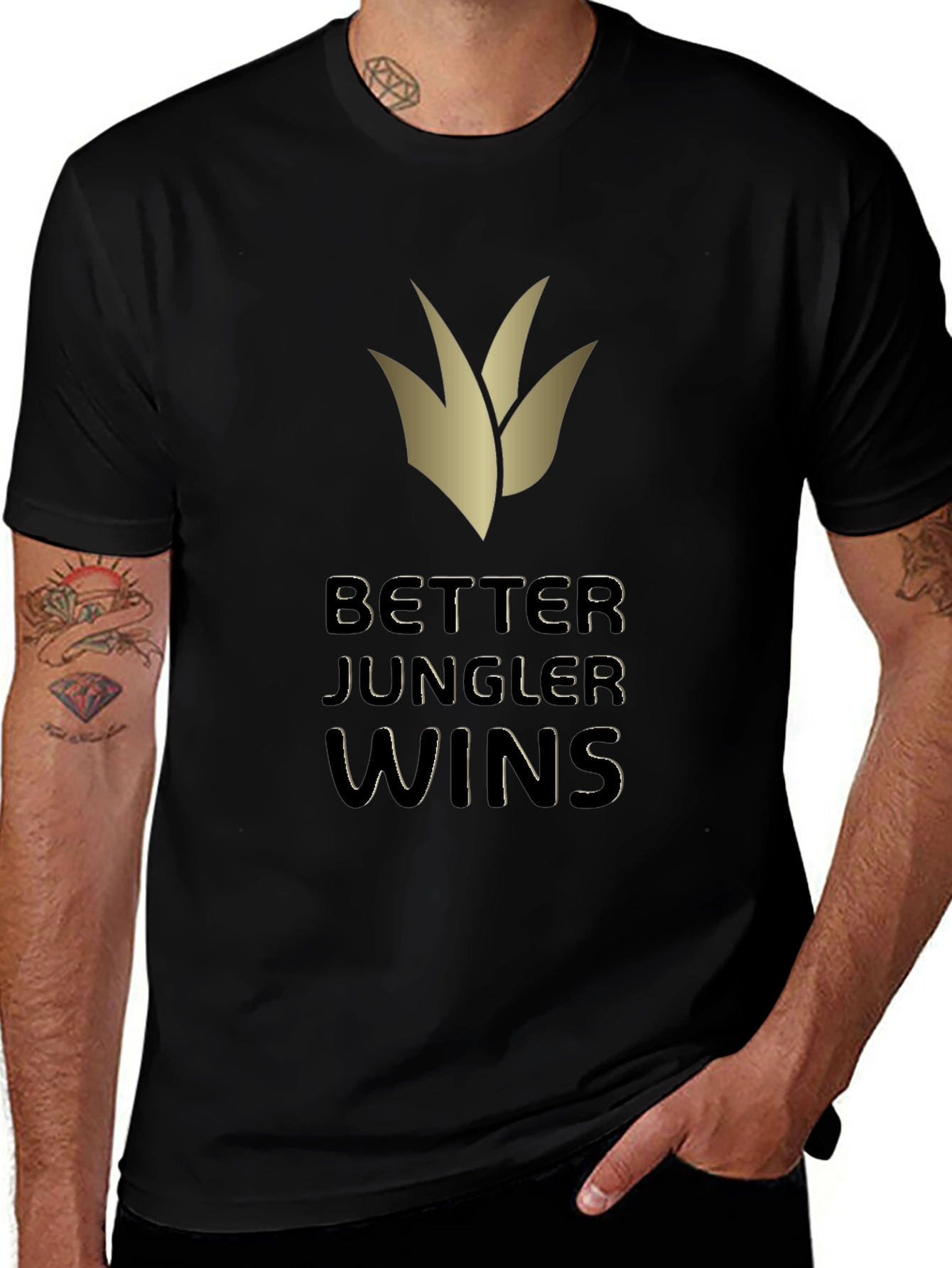 Variant 5 of Better Jungler Wins T-Shirt - League of Legends