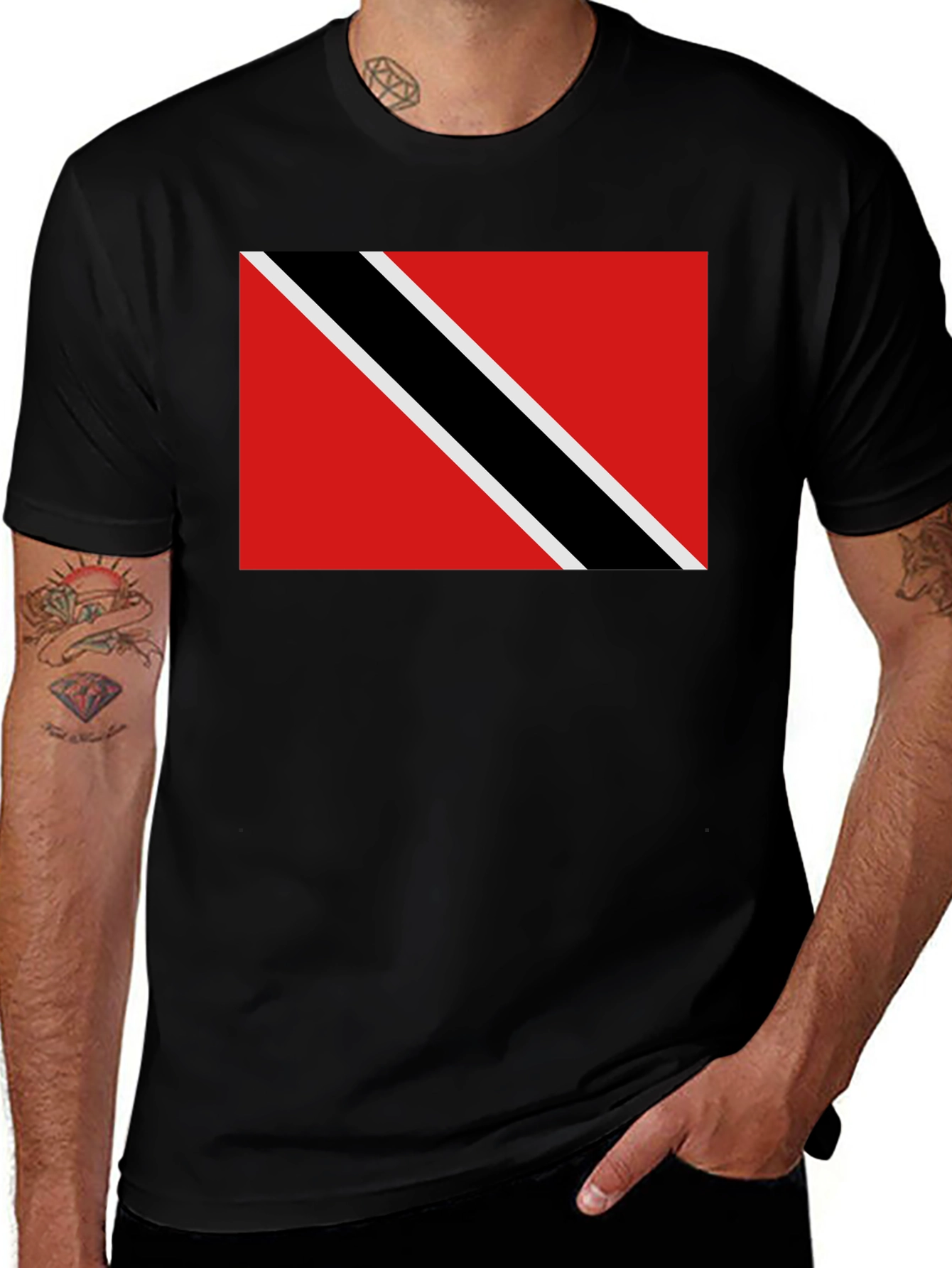 Variant 14 of Trinidad & Tobago Flag T-Shirt