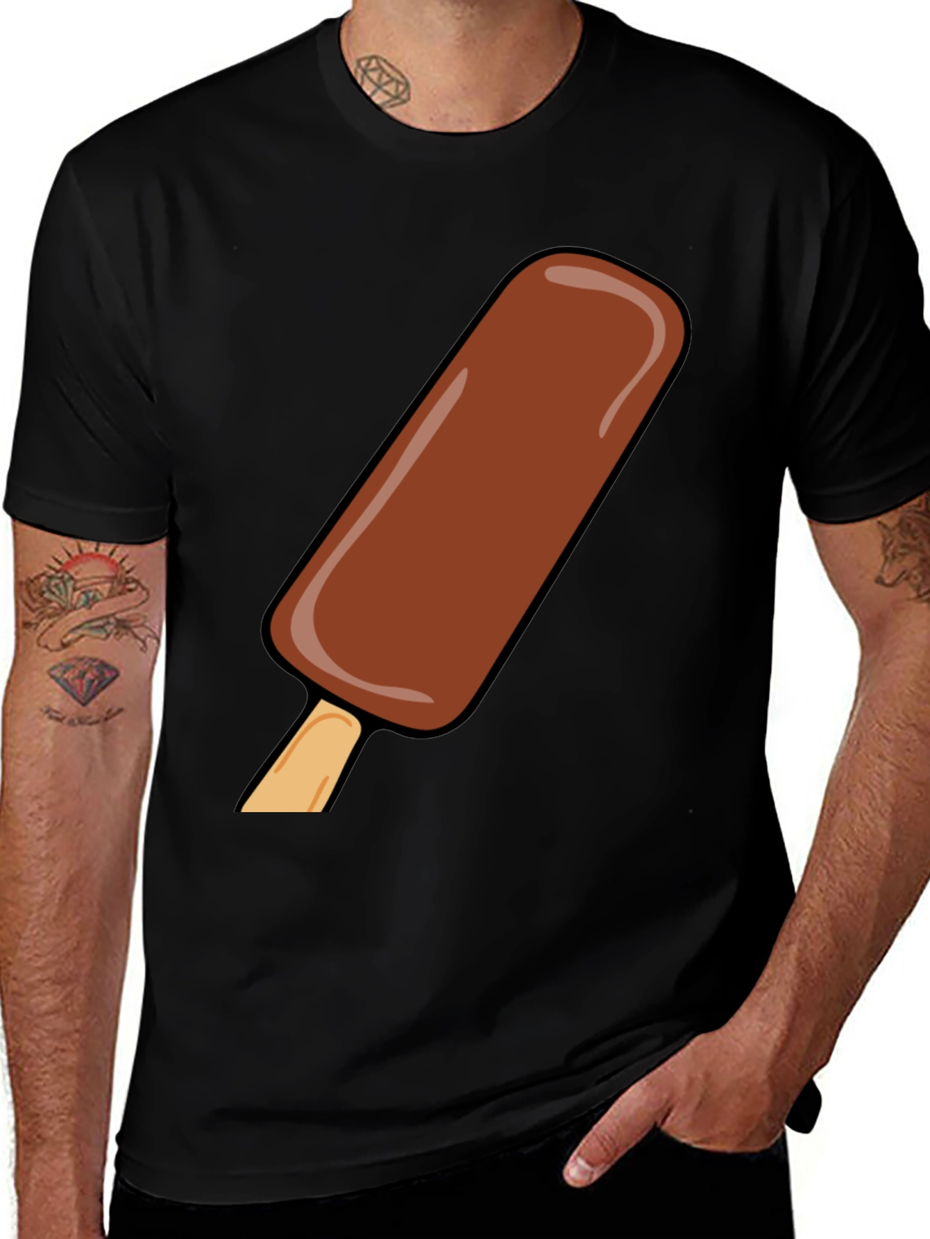 Variant 11 of Chocolate Ice Cream Bar Graphic T-Shirt